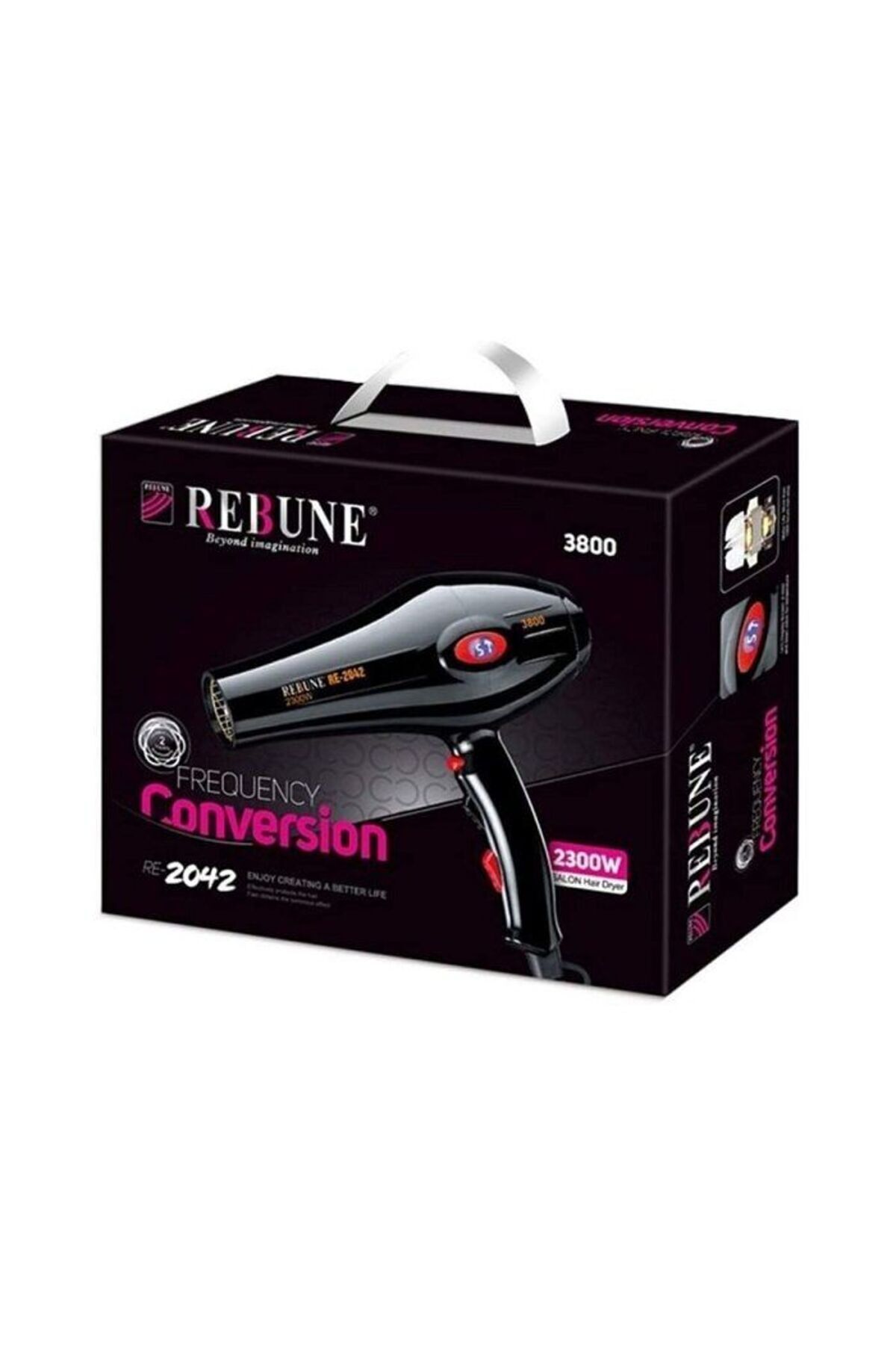 مجفف الشعر الإلكتروني RE-2042- أسود