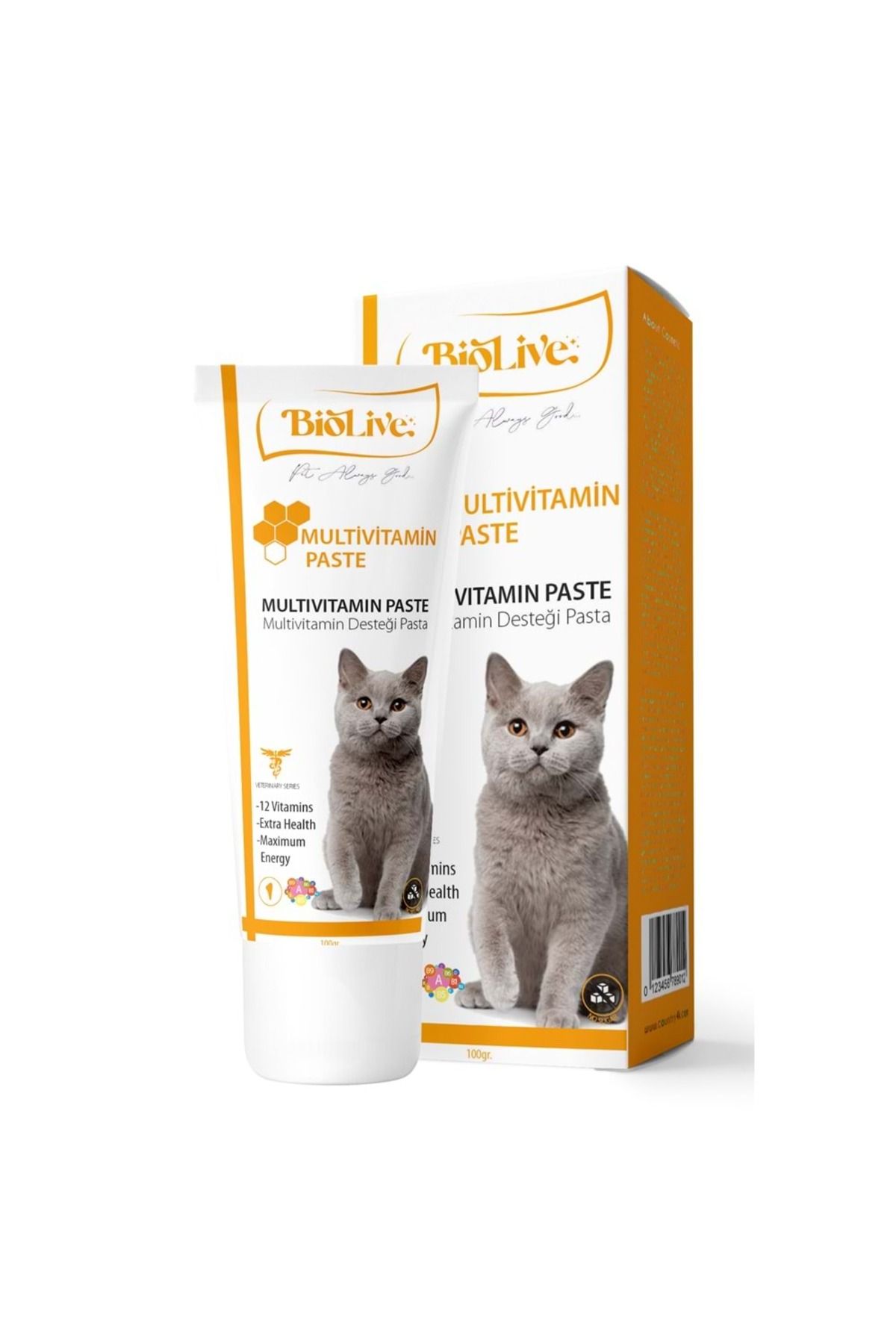 OEM Biolive Kediler İçin Multivitamin Paste 100gr