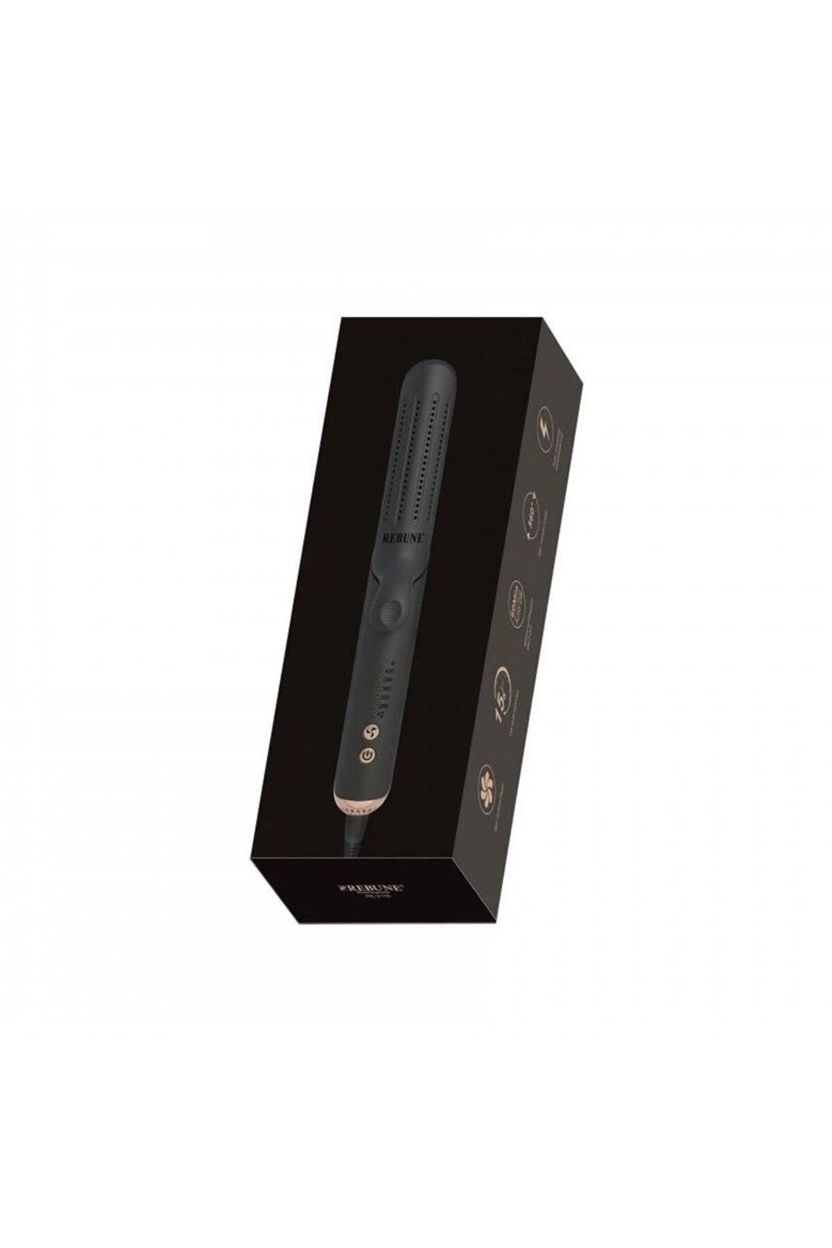 مكواة فرد الشعر سيراميك وهوائي 2 في 1 - 36 واط RE-2116 - أسود