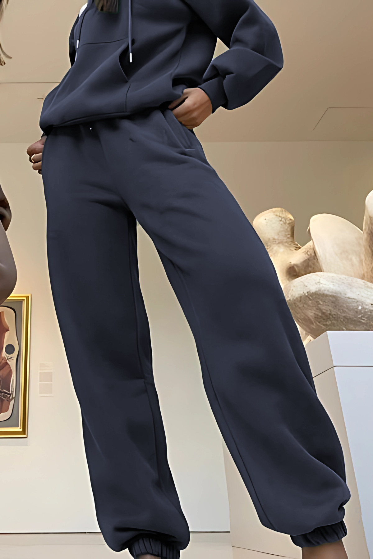 Çiftlere Özel (TEKLİ) Oversize Couple Eşofman Takımı — خاکستری mstfetk001 — تصویر 3 از 4