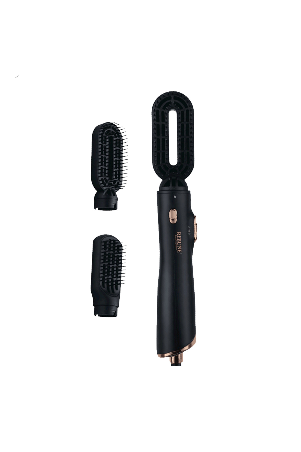 مصفف شعر قطعتين RE-2108-2- مطاط أسود