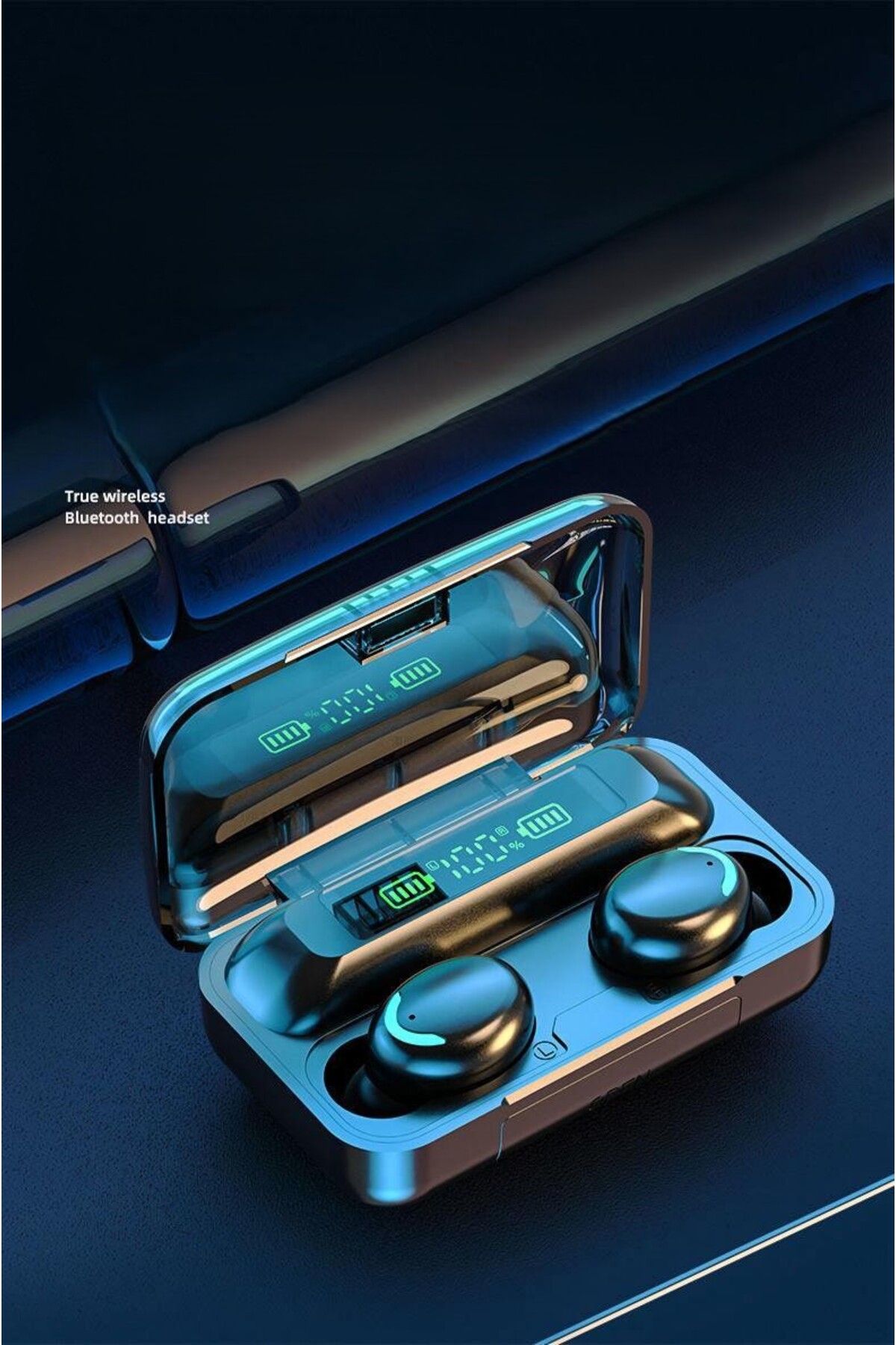 MATECHNO Kablosuz Bluetooth Kulaklık Spor Kulaklık Powerbank Bluetooth Şarj Göstergeli Kulak Kulaklık