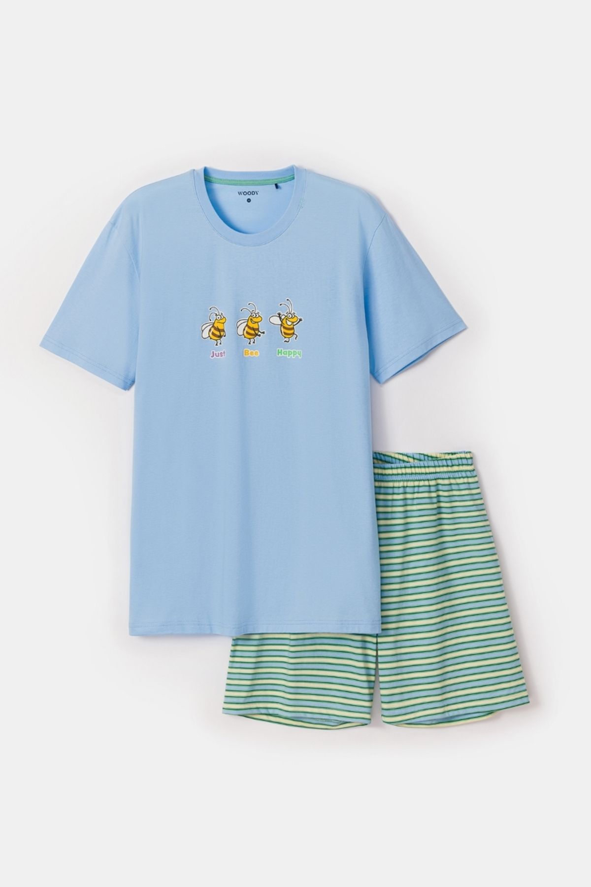 Woody Pijamale Pentru Bărbați - Albastru Deschis Model 821 Masculin - 6 years old