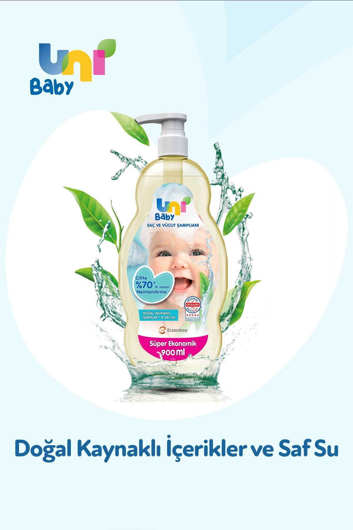 Uni Baby Bebek Bakım Seti ( Bebeksi Kokular Kolonya 3*150 ml Şampuan 3*900ml) fotoğrafı 5 (önizleme)