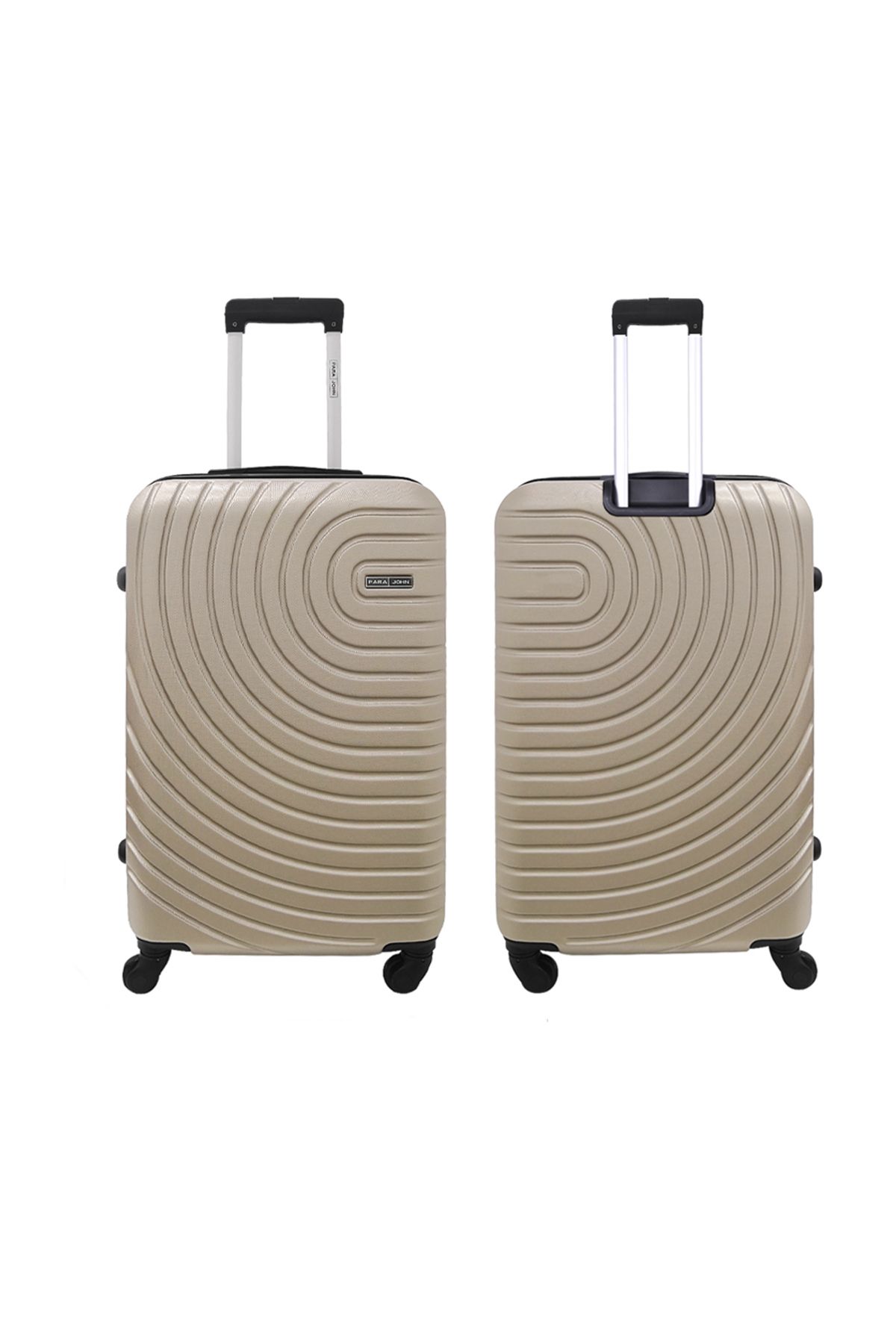 PARAJOHN-Spiral Set of 3 ABS Hard Case Luggage Trolley Bag with 4 Spinner Wheels & Lock 5