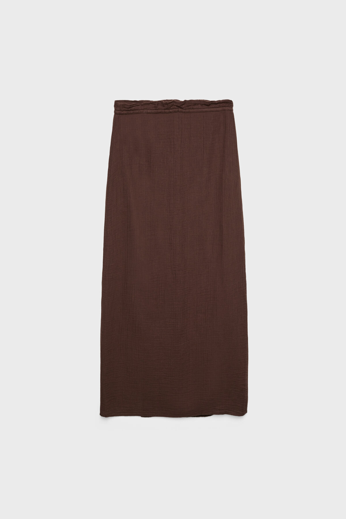 Stradivarius-Cotton midi skirt with slits 6