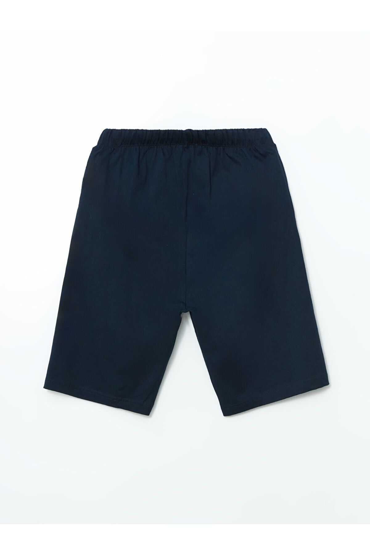 LC Waikiki-Standard Fit Men's Pajama Set with Shorts 5