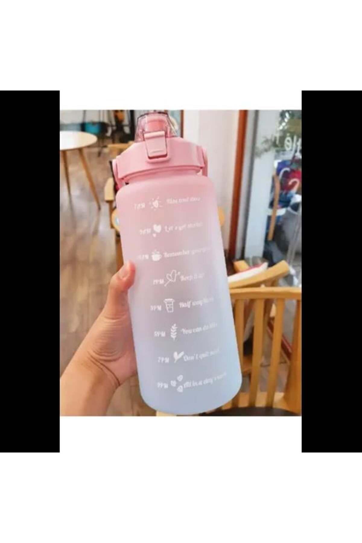 BORATİC Günlük Motivasyon Su Matarası 2 Litre