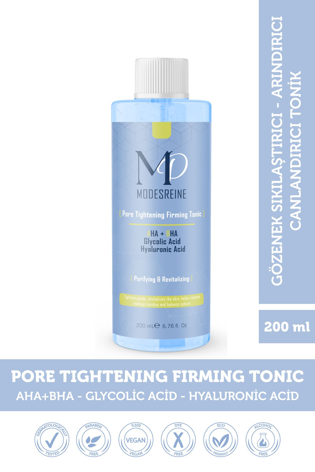 modes reine Pure Tightening Firming Tonic-Gözenek Sıklaştırıcı- Canlandırıcı 200 ML Tonik