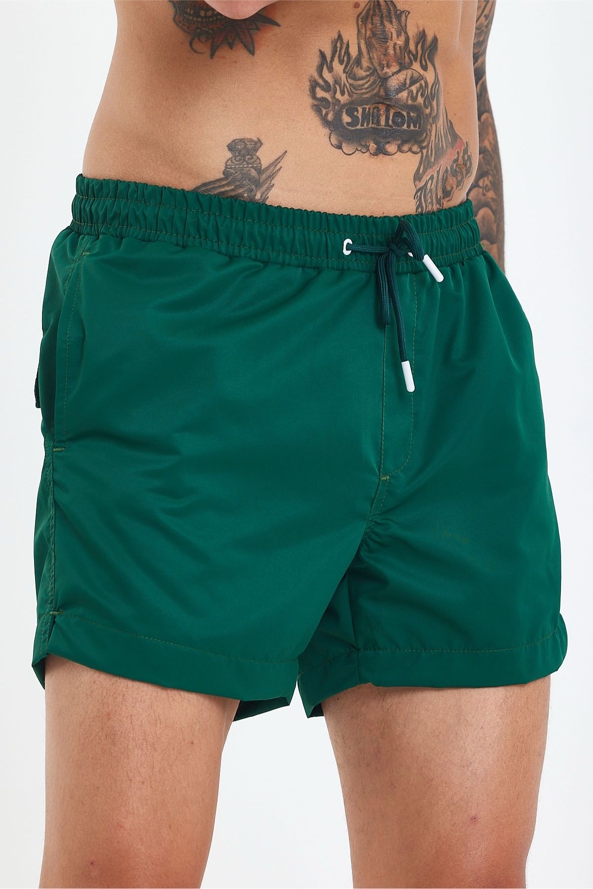 MADZEYMODA-Premium Men's Lined Emerald Swim Shorts Ls-95093 5