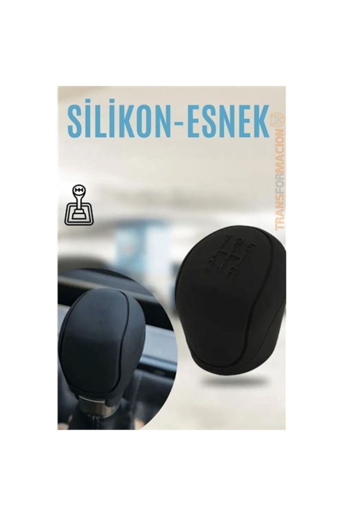 BirdoluSepet Engithalat Siyah Silikon Esnek Her Araca Vites Topuzu