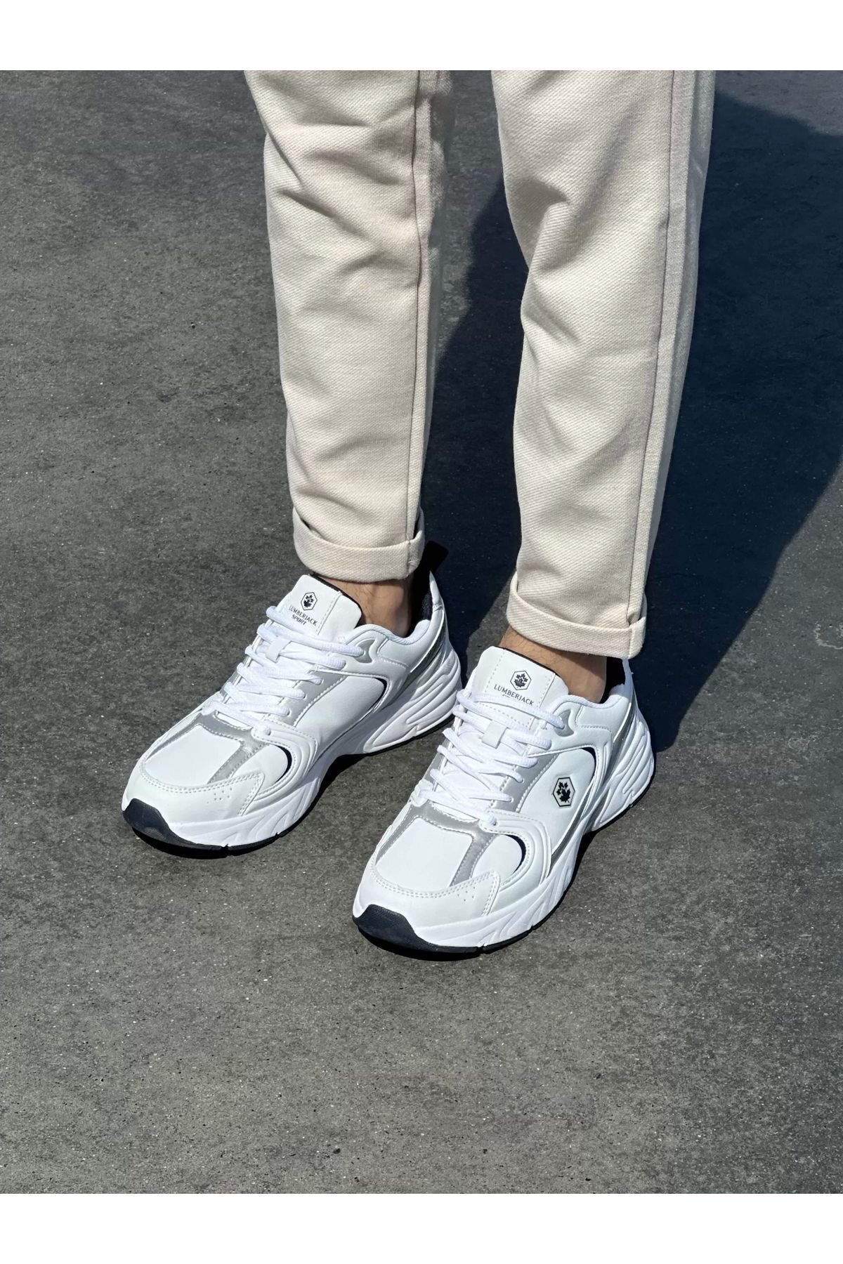 lumberjack Pantofi Sport Pentru Bărbați 24k Pol White Masculin - 40