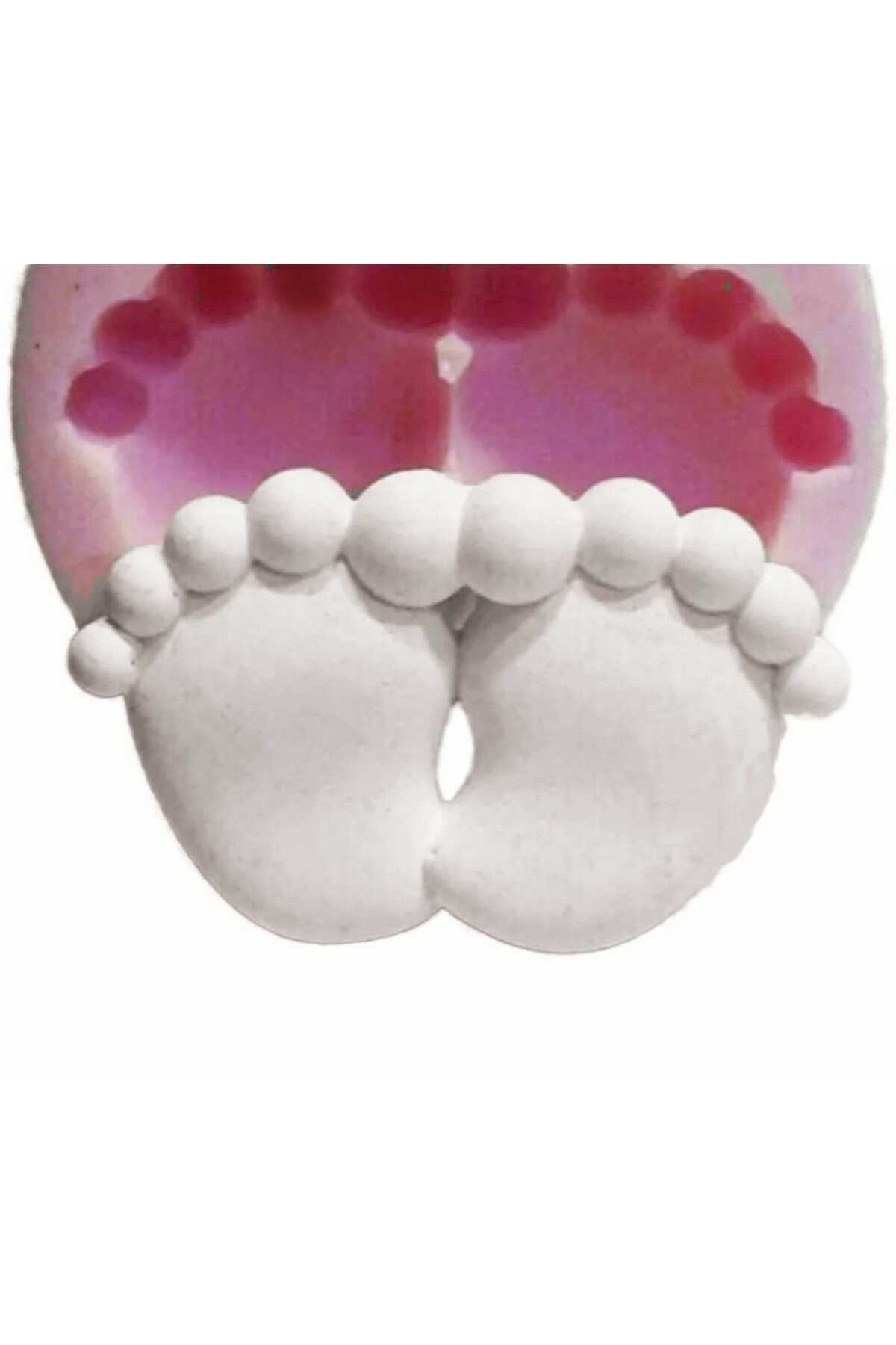 morlalem 7cm Bebek Ayakları Silikon Kalıp K-311, Taş Tozu Sabun Alçı Mum Kalıbı fotoğrafı 3 (önizleme)