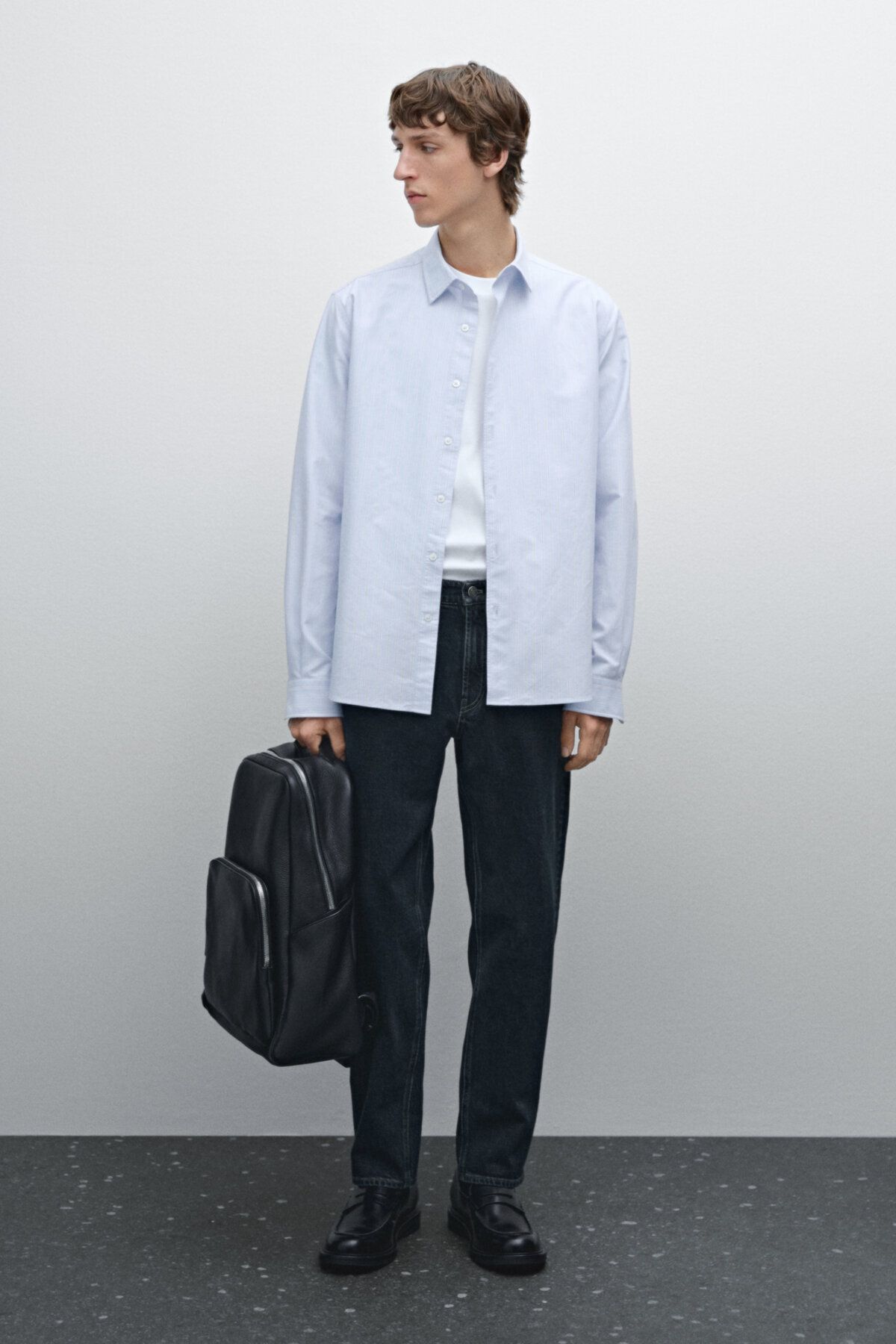 شلوار جین مخروطی نخی Massimo Dutti