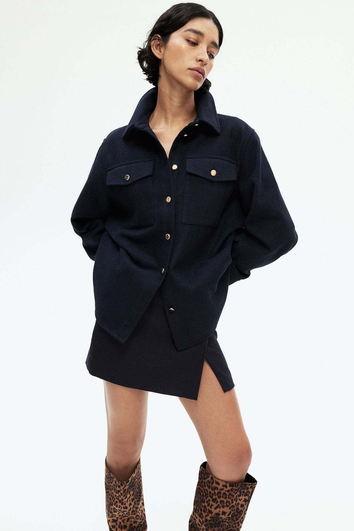 H&M-Oversized shacket 4