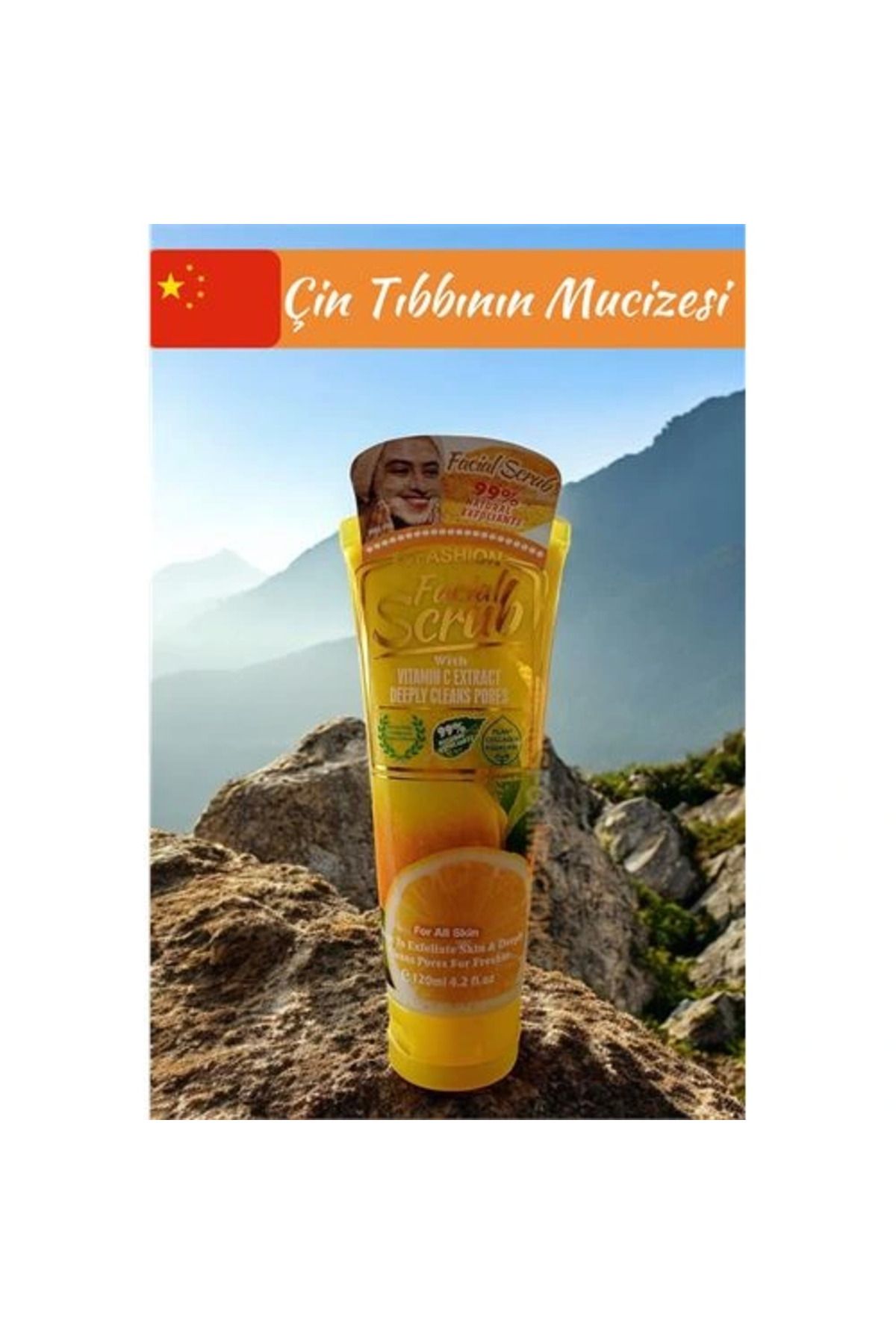 EGstore WOKALI Yüz Peelingi Vitamin C Özlü Yüz Peeling Scrub Aydınlatıcı ve DerinTemizlik