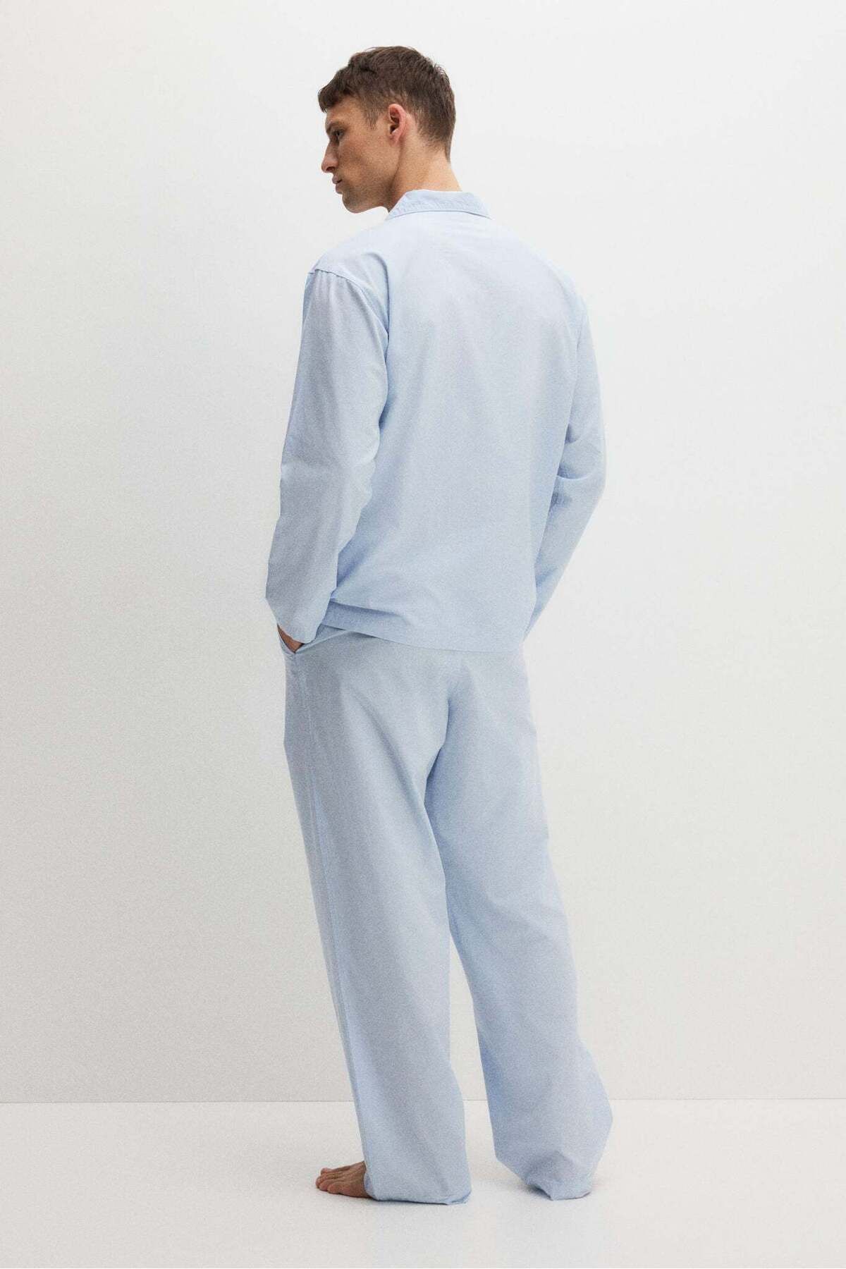 H&M-Cotton pyjama shirt and bottoms 5