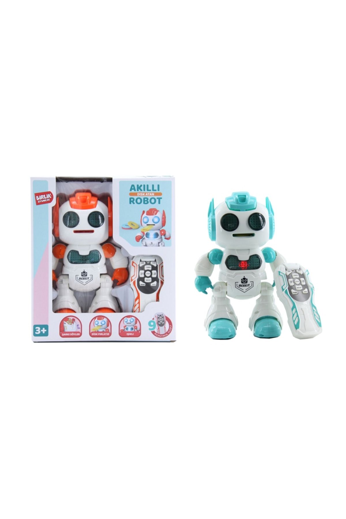 BİRLİK TOYS U/K PROG.DİSK ATAN AKILLI ROBOT