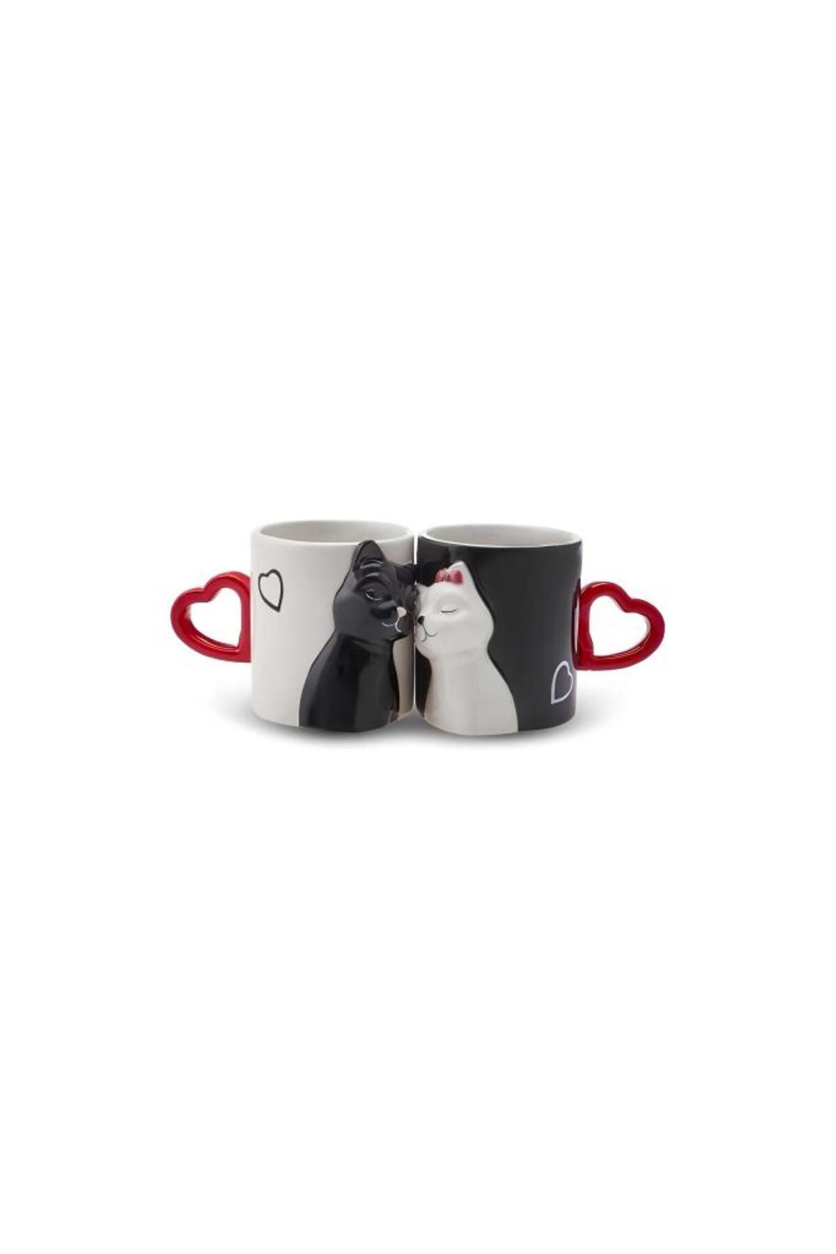 KUMİ Love Cat 2'li Kupa 310 ml