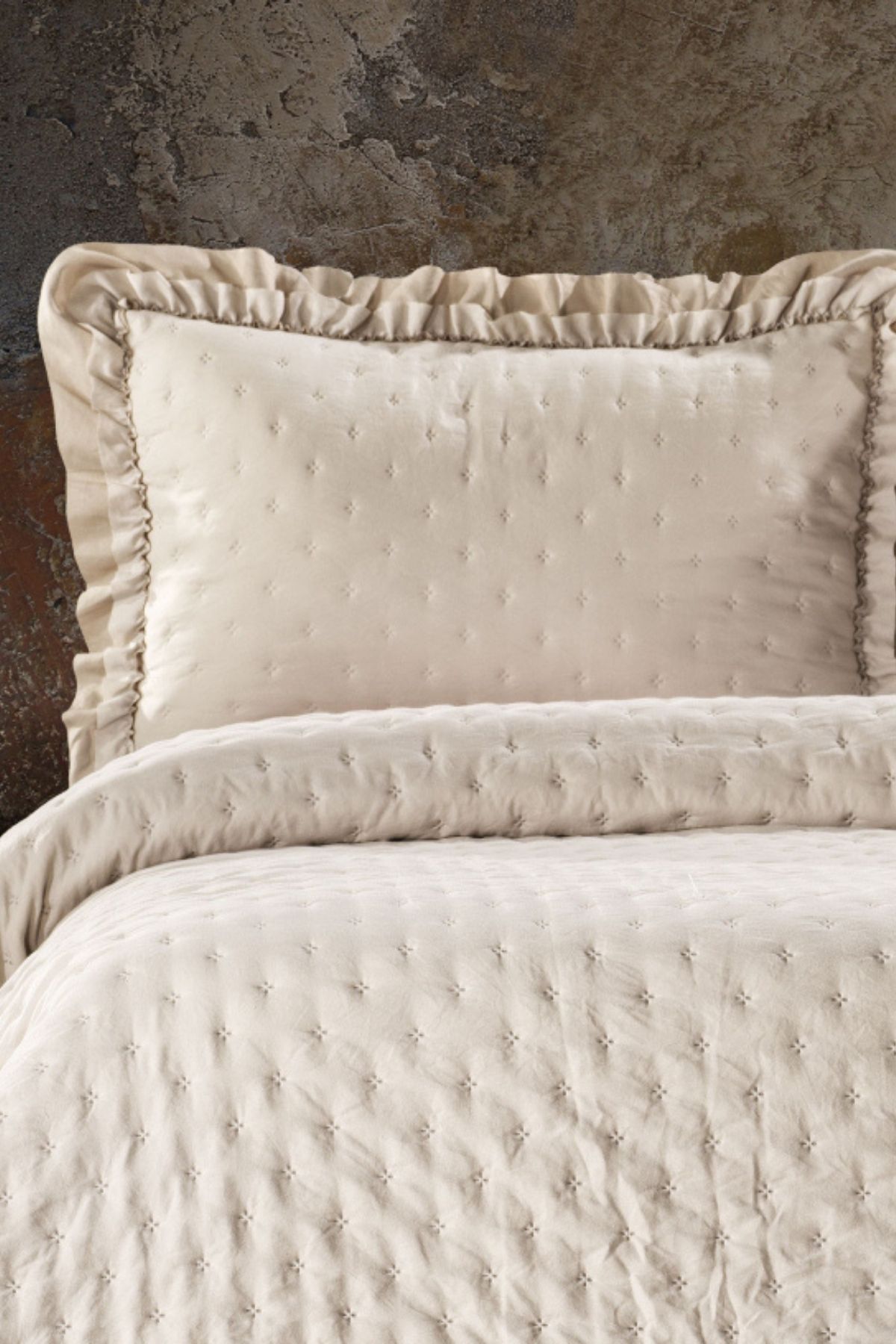 ZEBRA CASA-Lima Double Bedspread / Beige 2