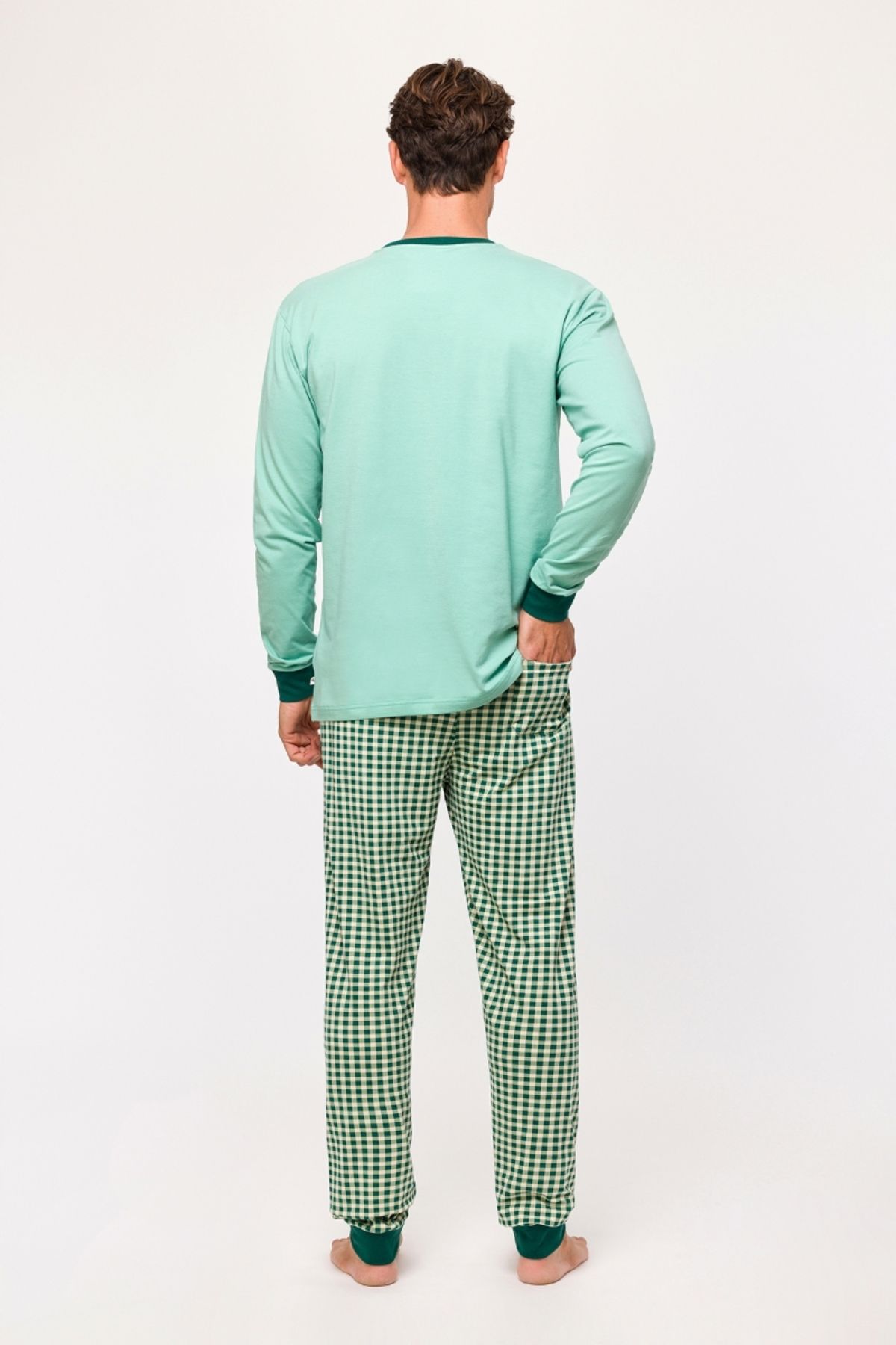 Woody-Men's Pajamas - Light Blue 730 Model 4