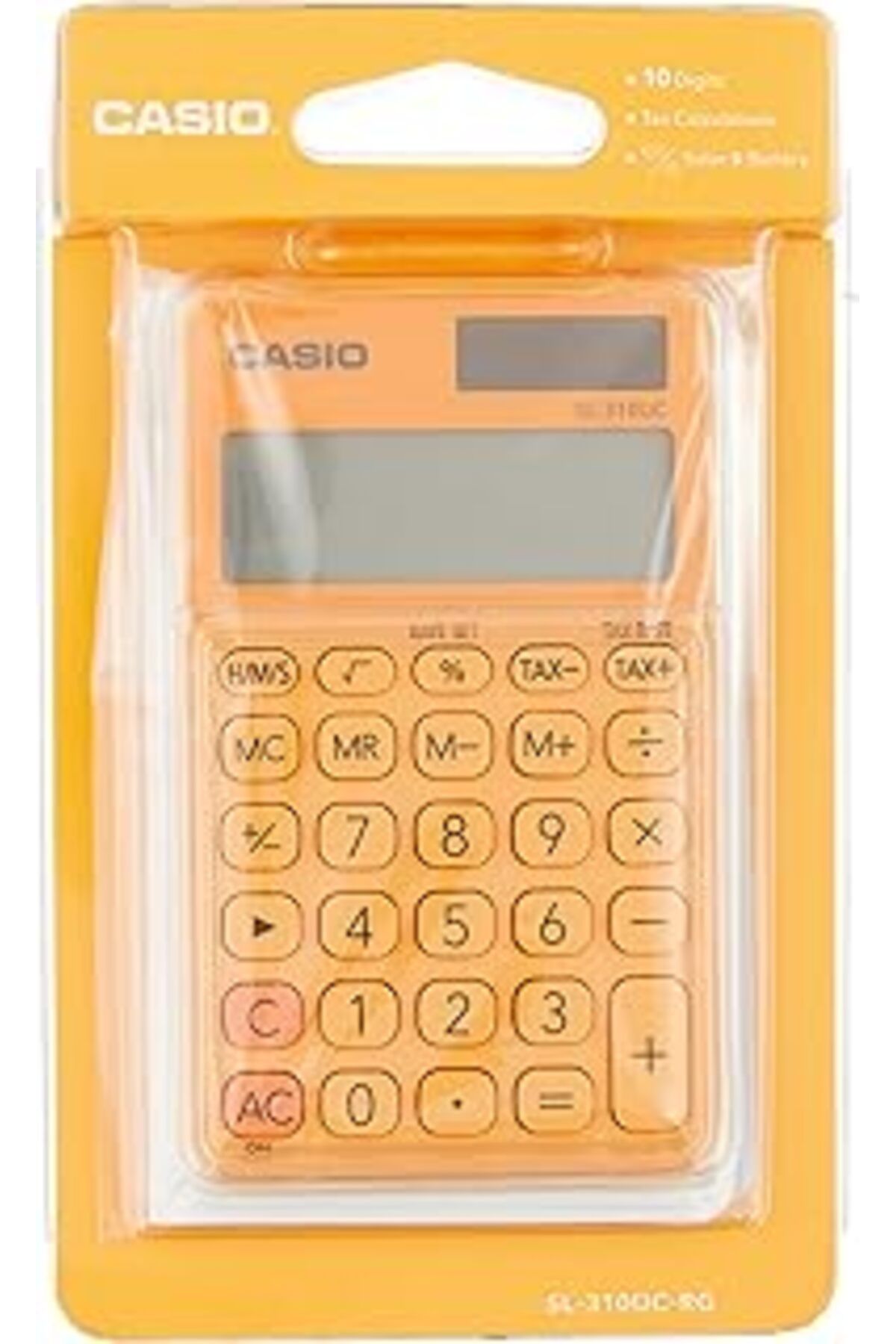 NZM TİCARET Sl-310Uc-Rg Cep Tipi 10 Hane Turuncu Hesap Makinesi