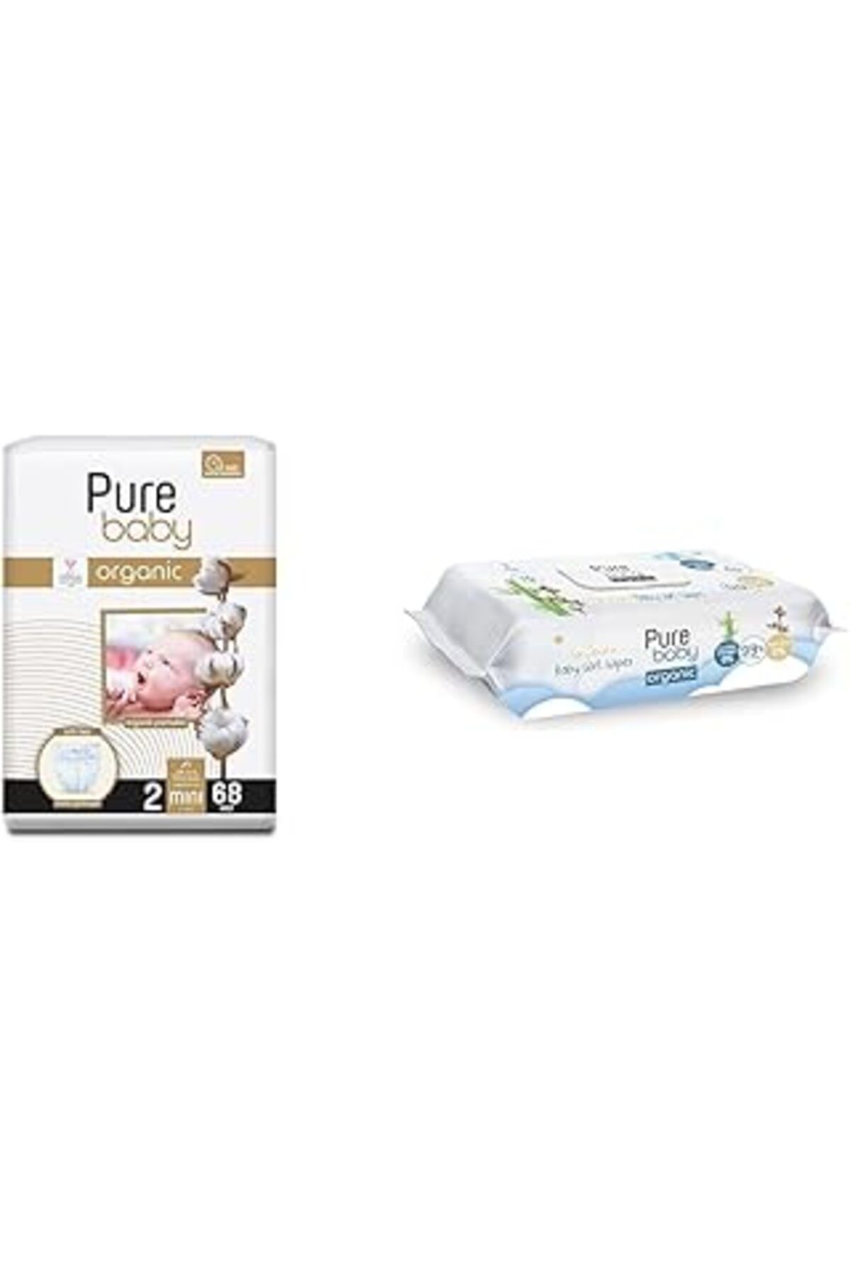 Mu Art Pure Baby 2 Numara Bez + Yenidoğan Islak Havlu Büyük Paket