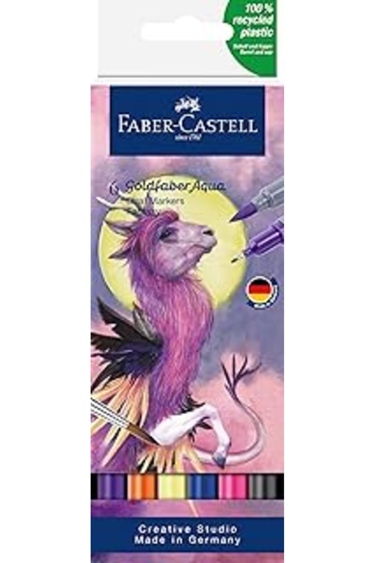 Pazarcan Faber-Castell Goldfaber Aqua Çift Uçlu Sanatsal Markör 6’Lı Fantasy