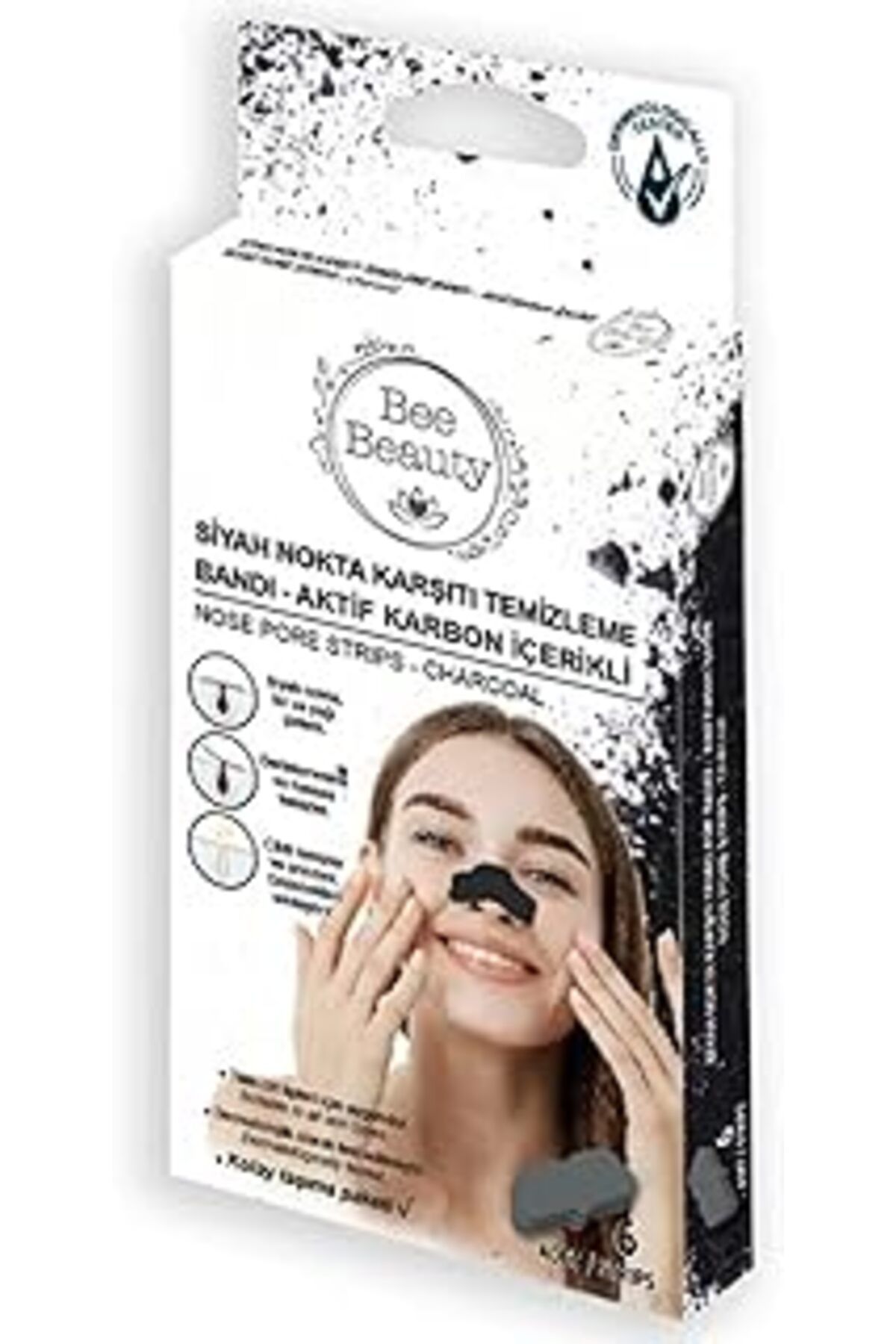 ebadi Bee Beauty SiYah Nokta Karşiti TemiZleme Bandi AktiF Karbon İÇeriKli - Nose Pore Strips Charco