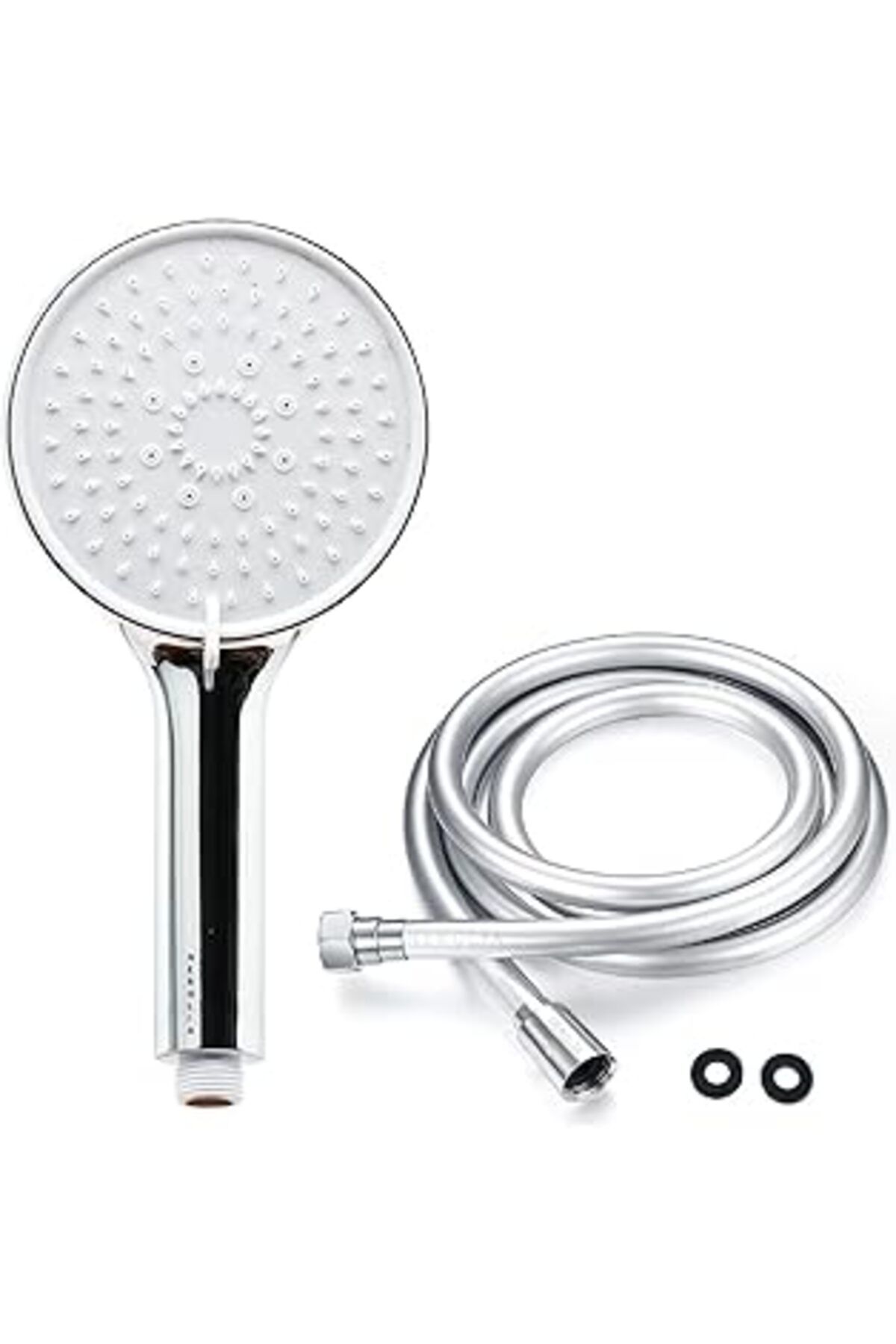 ShopZum Nerolia Power Shower Lüks Duş S - 3 Farklı Püskürtmeli Full Krom Kaplama El Duşu + 175 Cm Ekstra