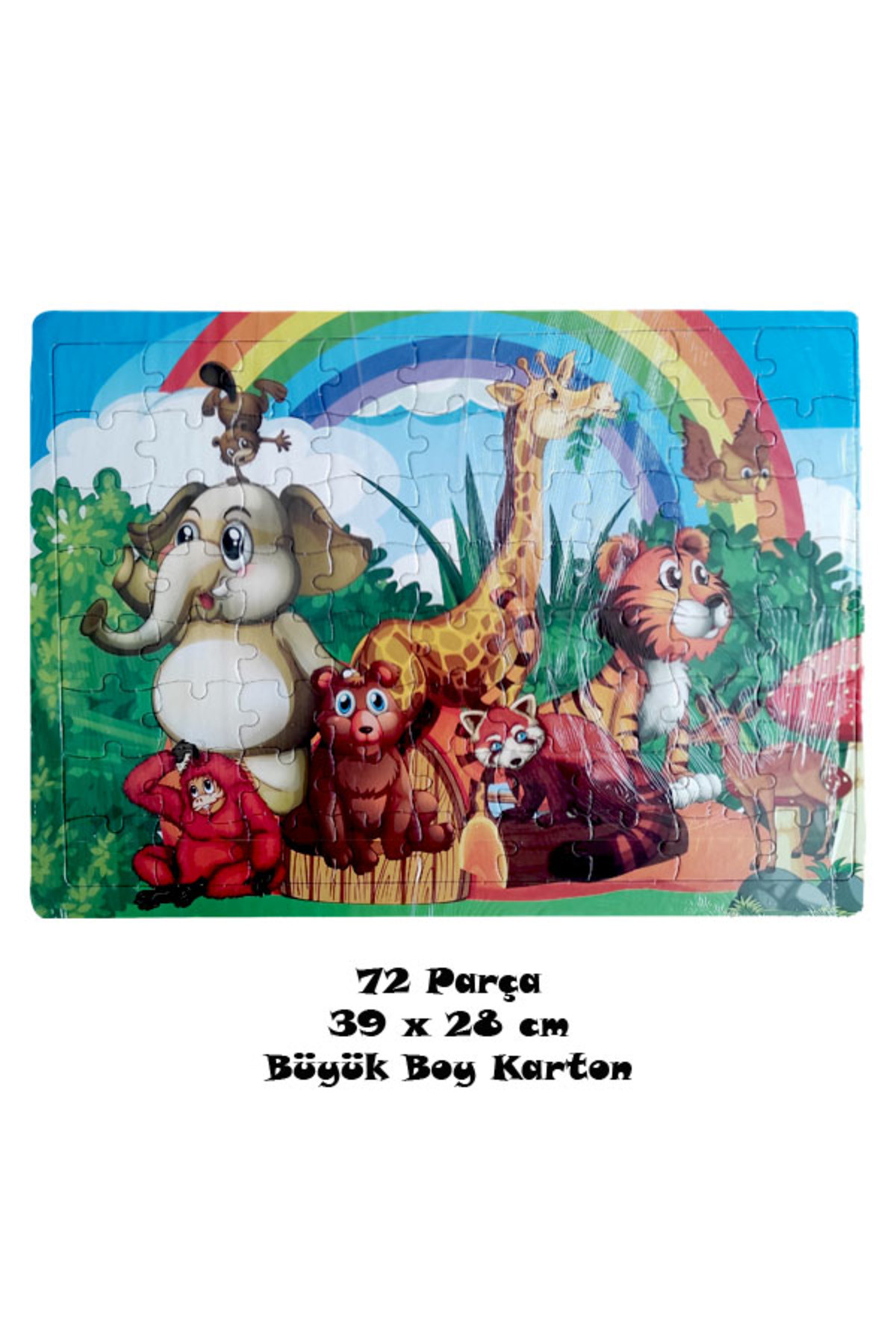 BEYHAN BAYHAN Büyük Boy 72 Parça Karton Yapboz Puzzle 7 Yaş+