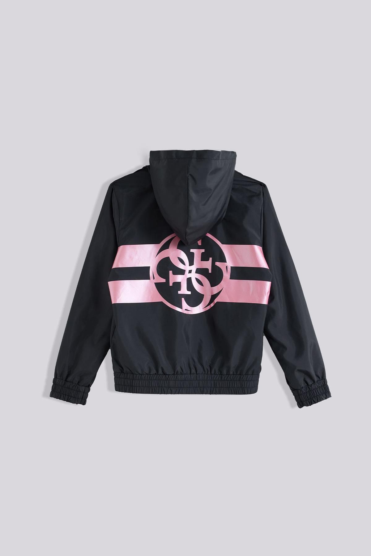 Guess-BG Store Girl's Black Raincoat 6