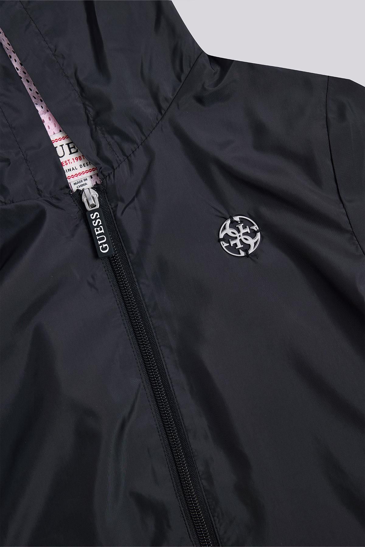 Guess-BG Store Girl's Black Raincoat 7