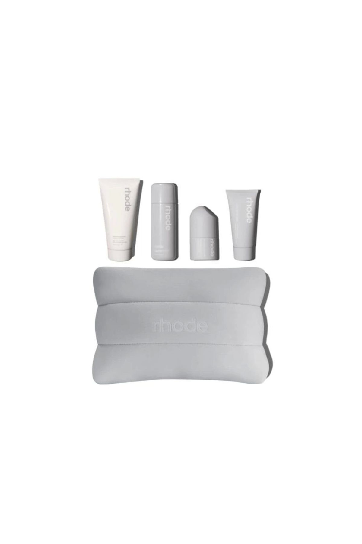 rhode-Kit Pineapple Refresh Set of 4: Glazing Milk Peptide Fluid and Barrier Restore Cream 1