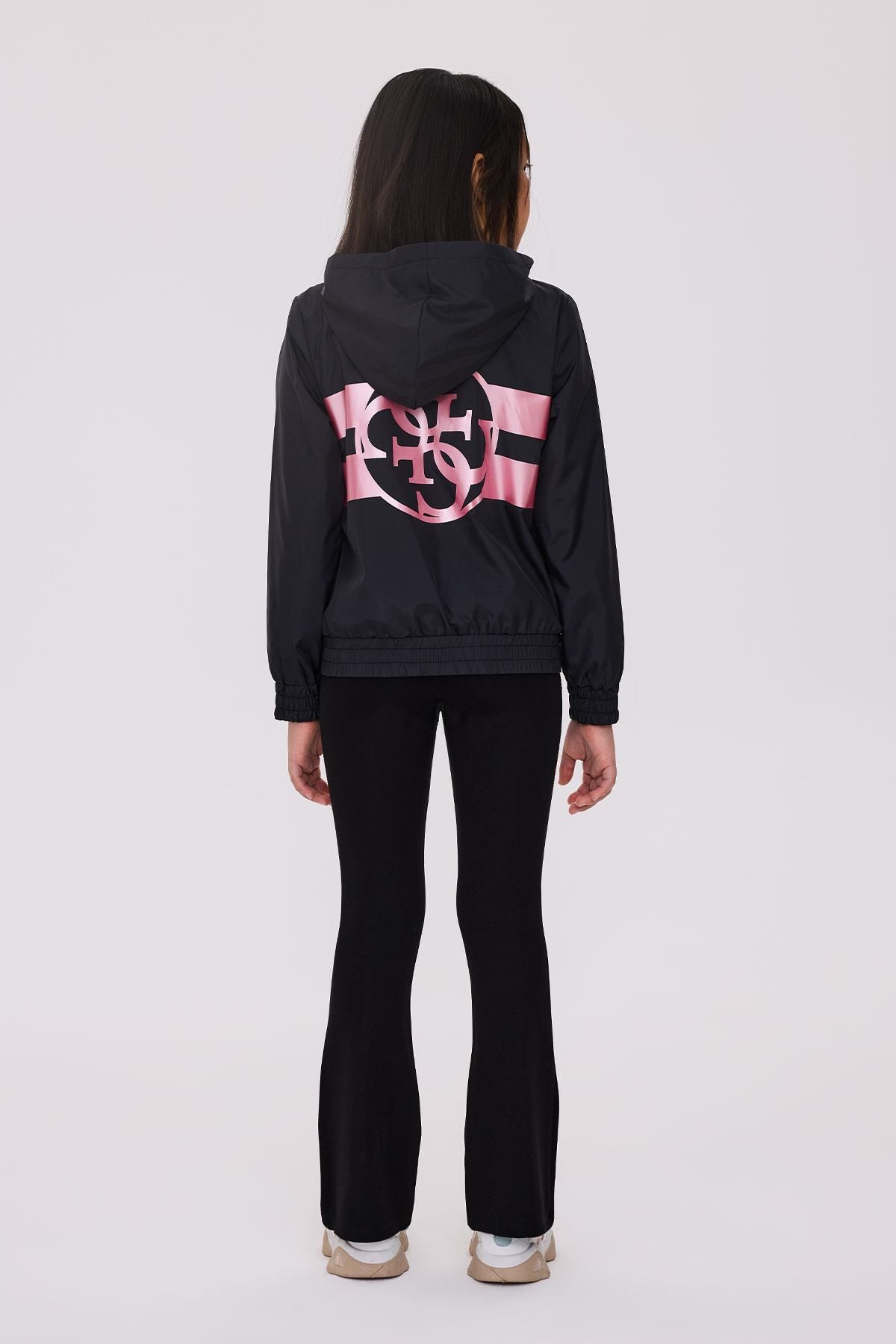 Guess-BG Store Girl's Black Raincoat 4