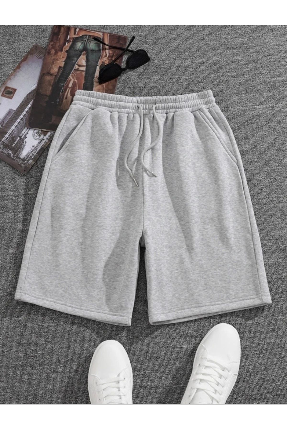BYMEER-Pachet de 3 pantaloni scurți roz gri negru 3
