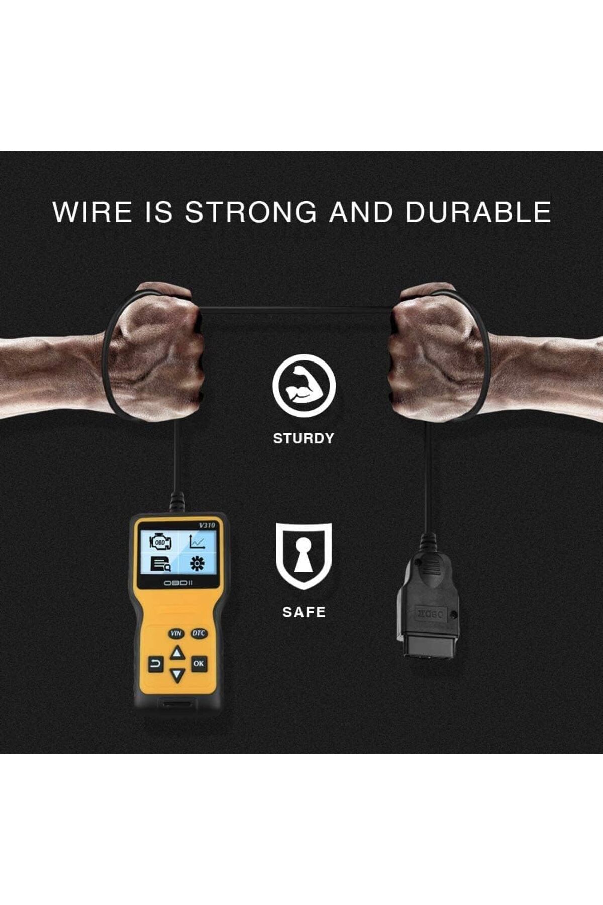 fulina-Car Trouble Code Reader, Easily Check Engine Light Errors,with LCD display,for All Cars 6
