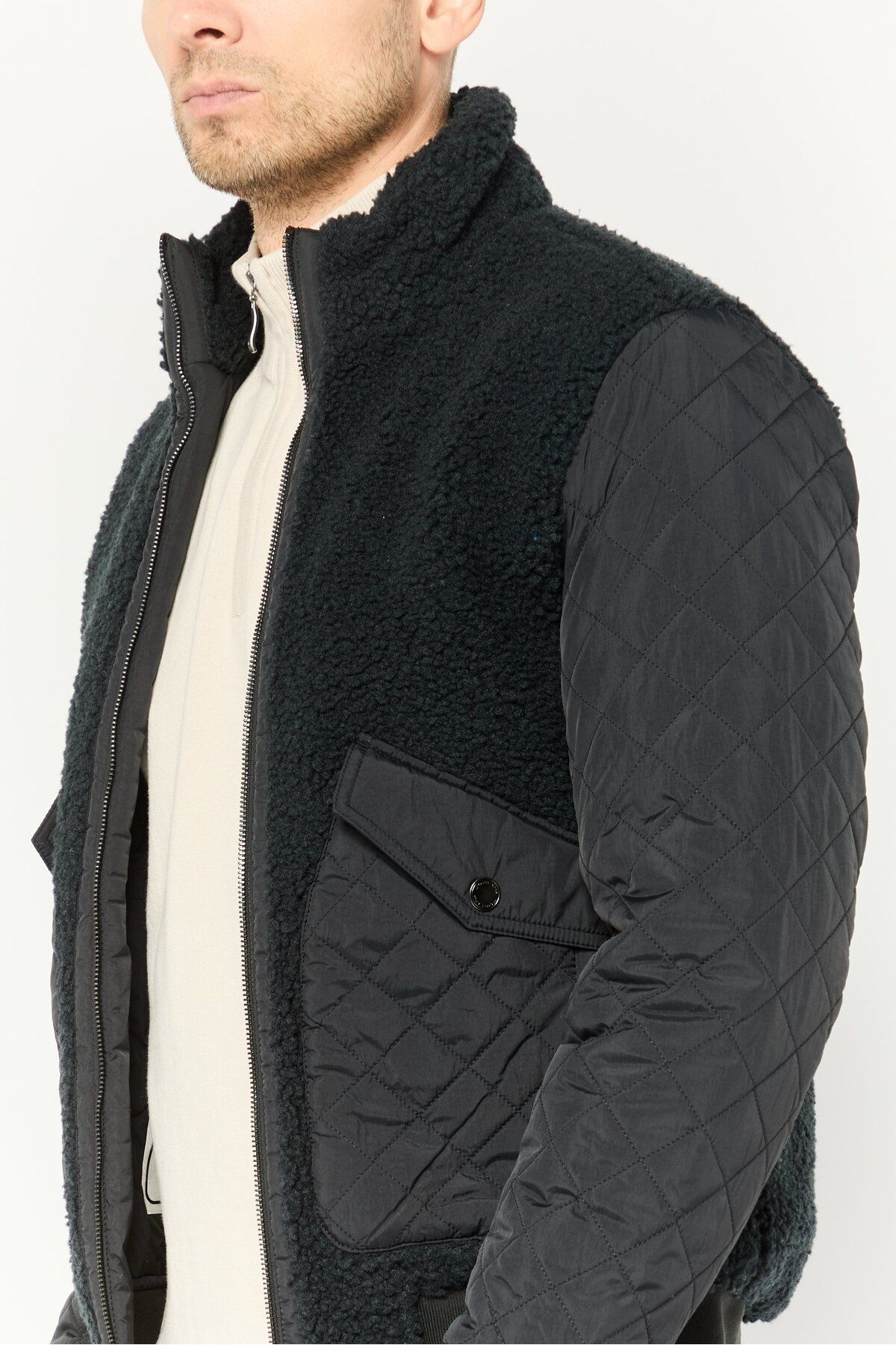 Michael Kors-Men Quilted Soft Shell Jacket, Black 3