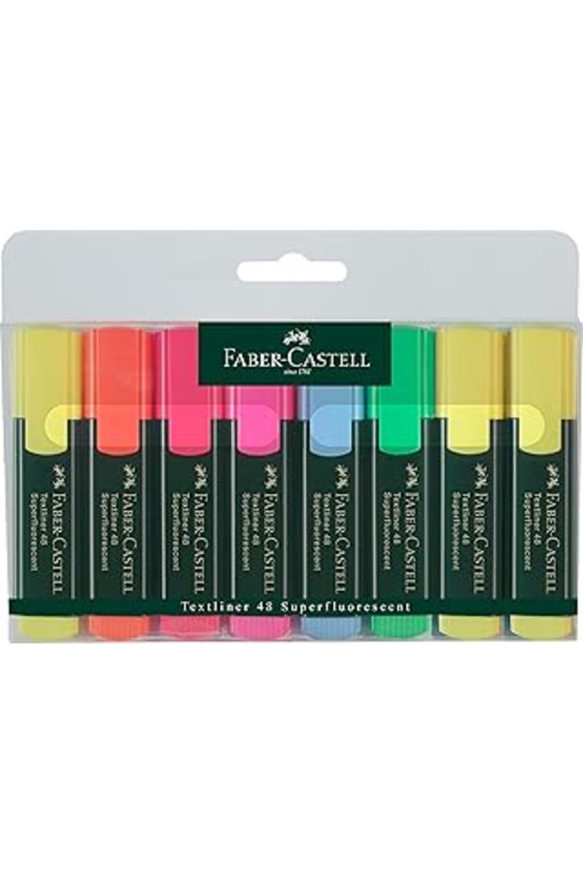 NETWORK ART Faber-Castell Fosforlu Kalem, 6+2 Li Poşet, 6 Renk