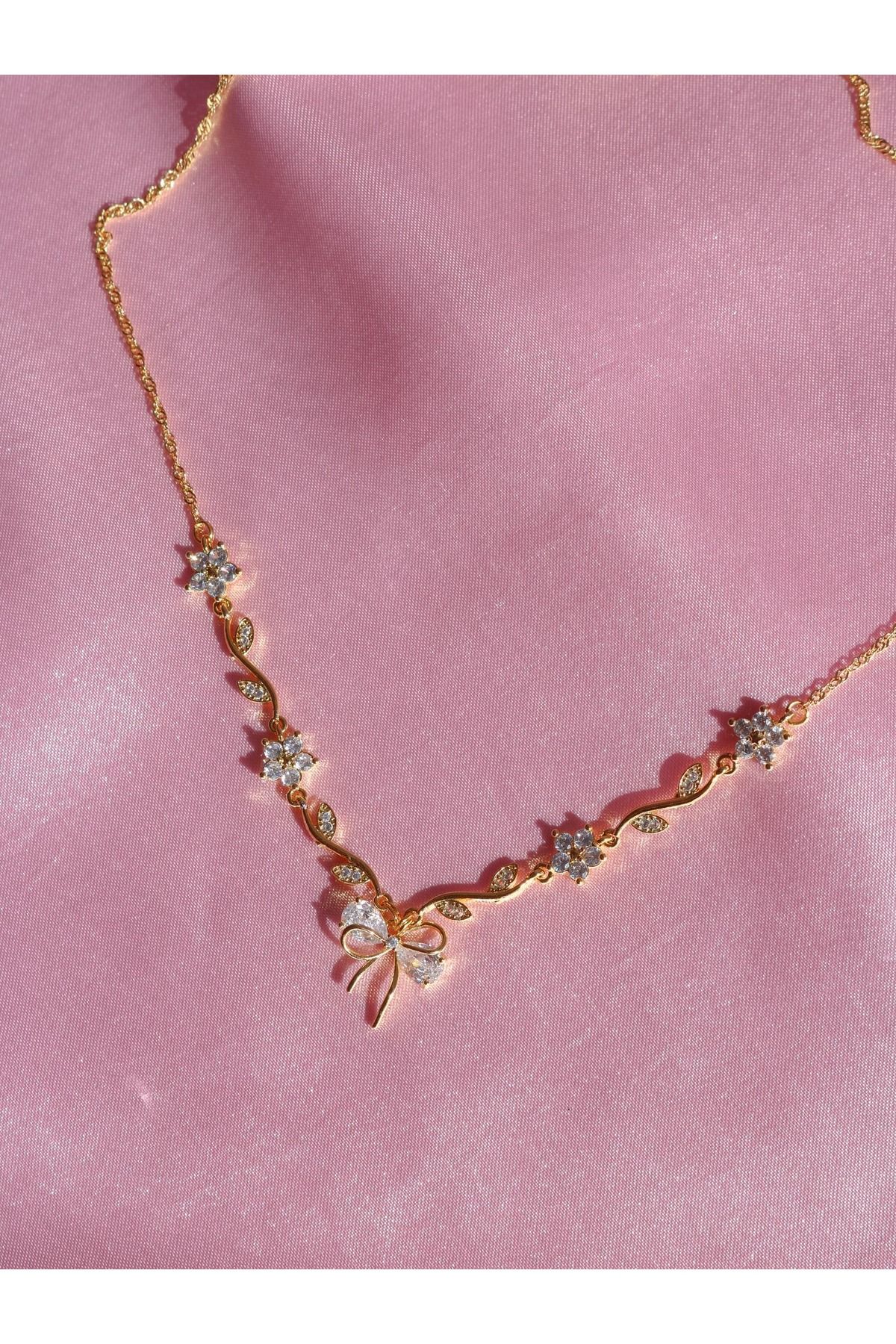 Reorah Collection-قلادة حديقة الشريط الأبيض 1