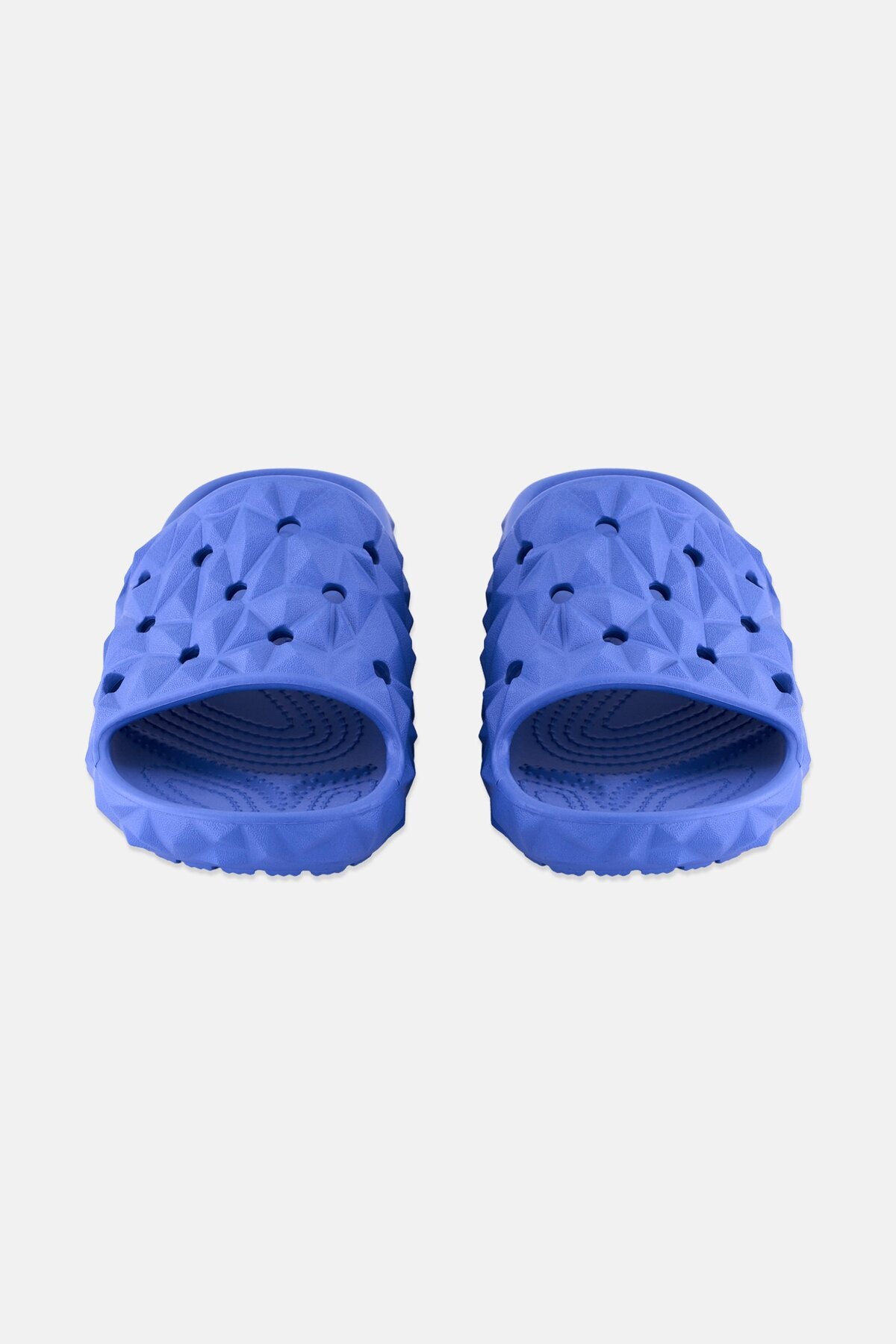 Crocs-Men Slip On Diamond Pattern Slides, Blue 4