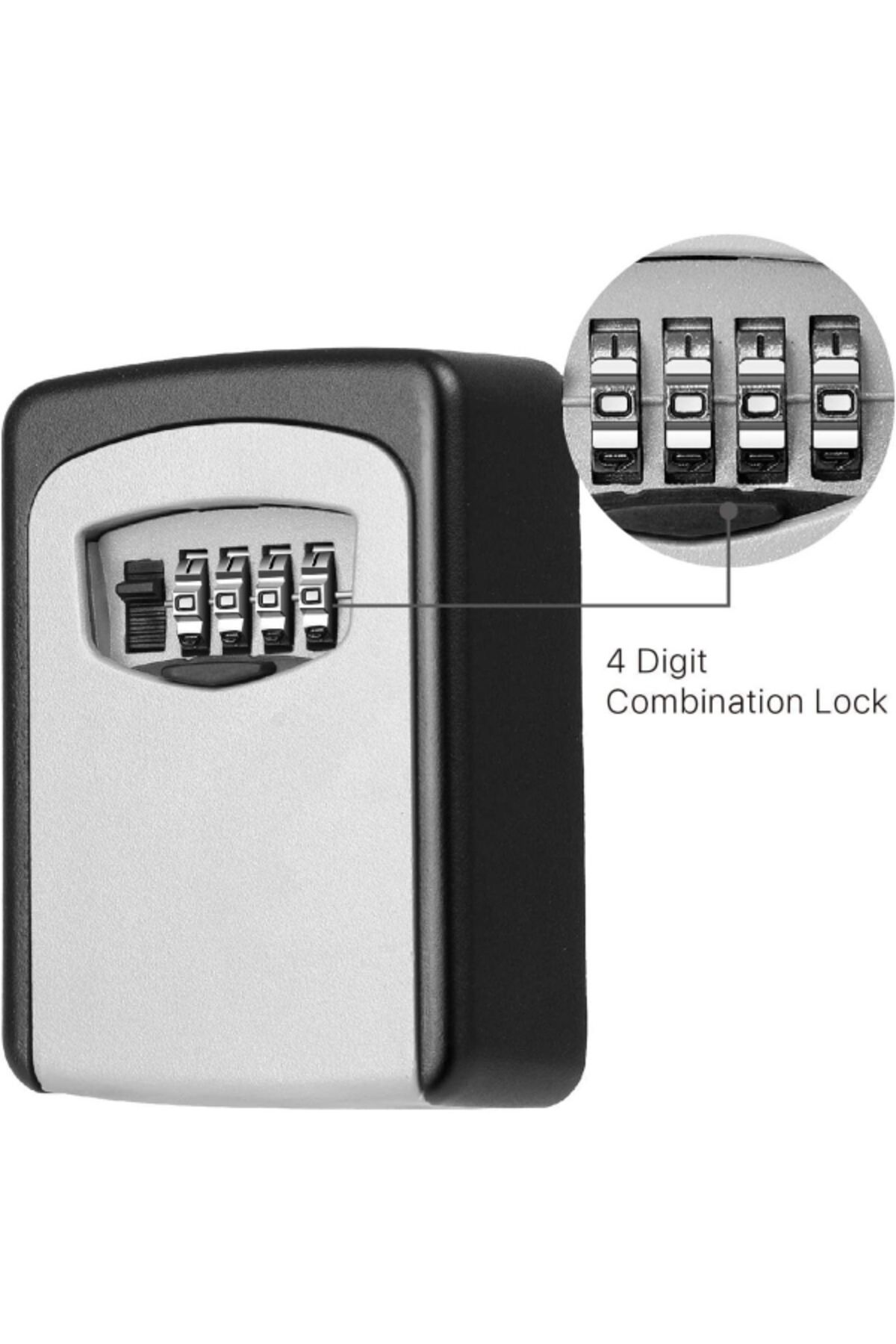 Tactix-Durable Solid Cast Iron 4-Digit Code Access Key Safe Box with Code 1