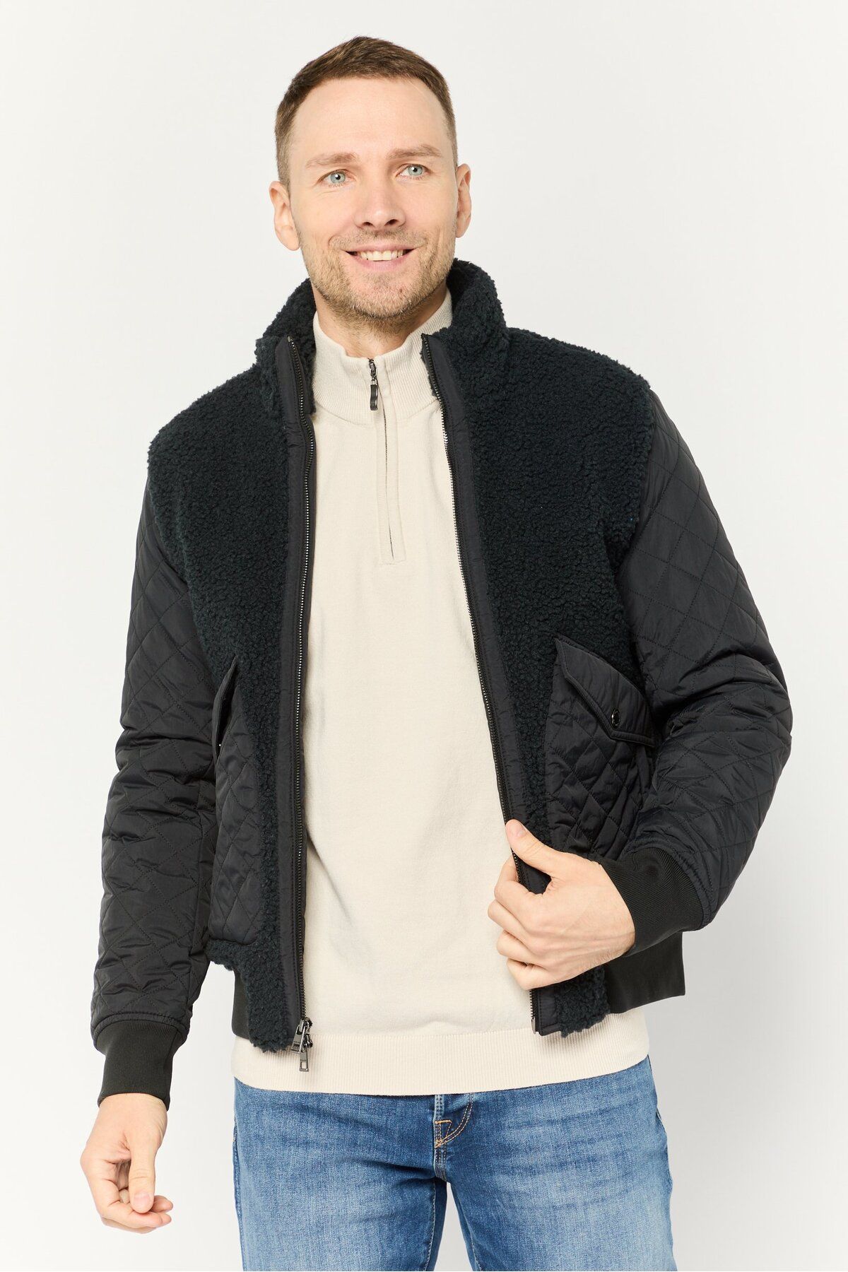 Michael Kors-Men Quilted Soft Shell Jacket, Black 1