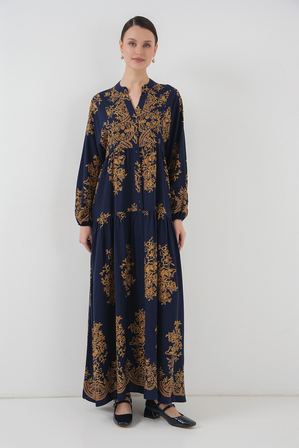 Bigdart-Y.Blue 2423 Model rochie cu model autentic 3