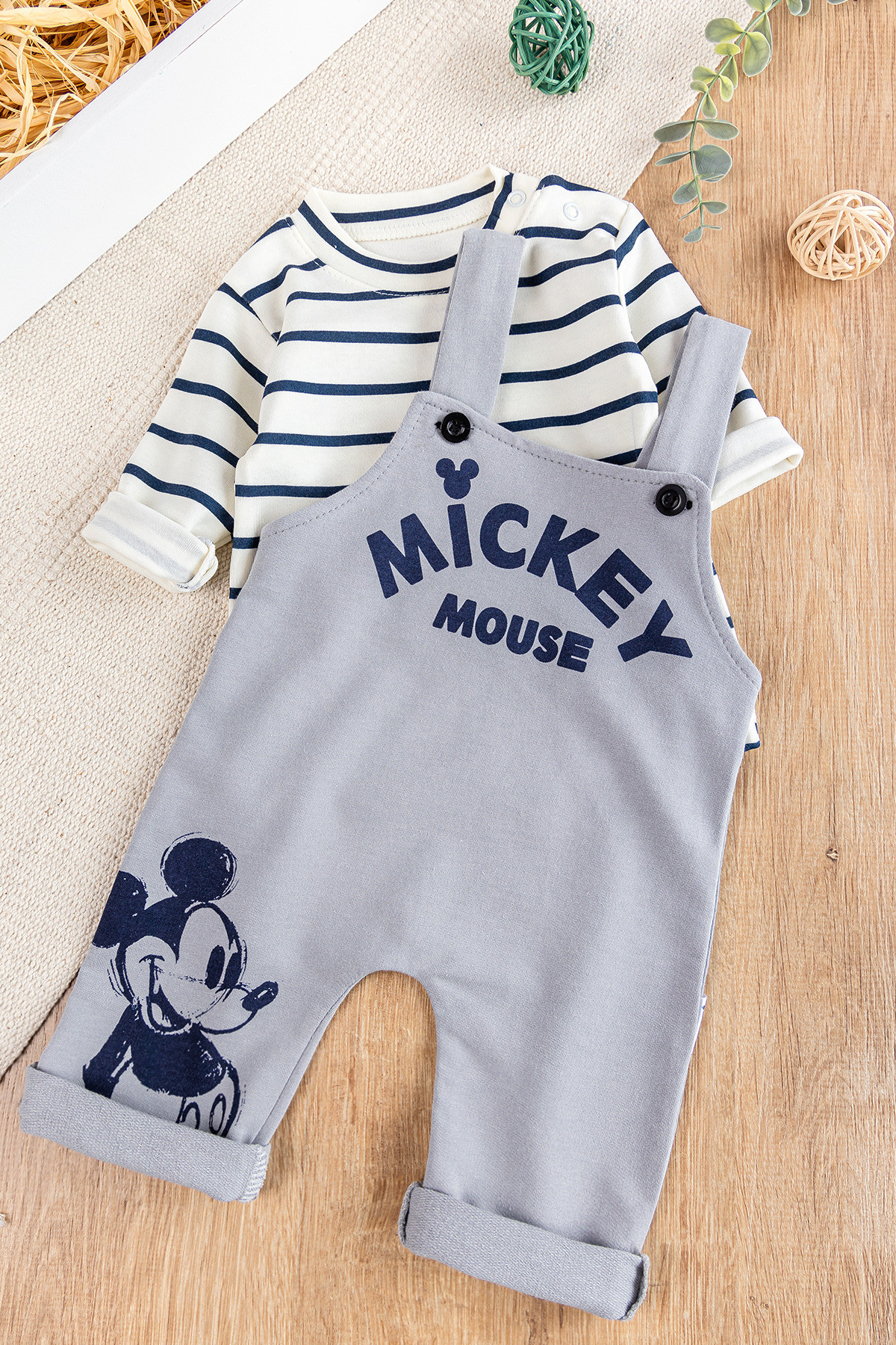 Babymod Erkek Bebek Tulum Salopet Takım 2'li fotoğrafı 2 (önizleme)