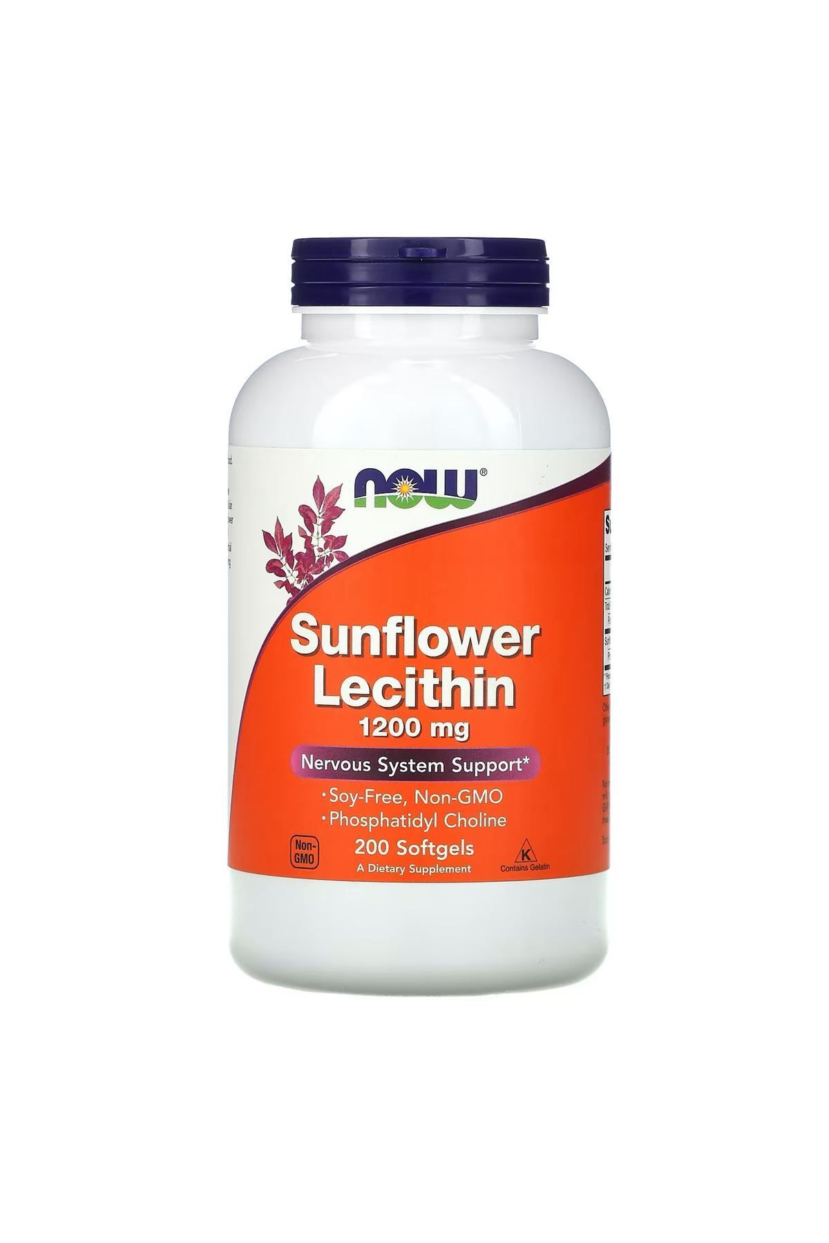 Now Foods Sunflower Lecithin, 1,200 mg, 200 Softgels