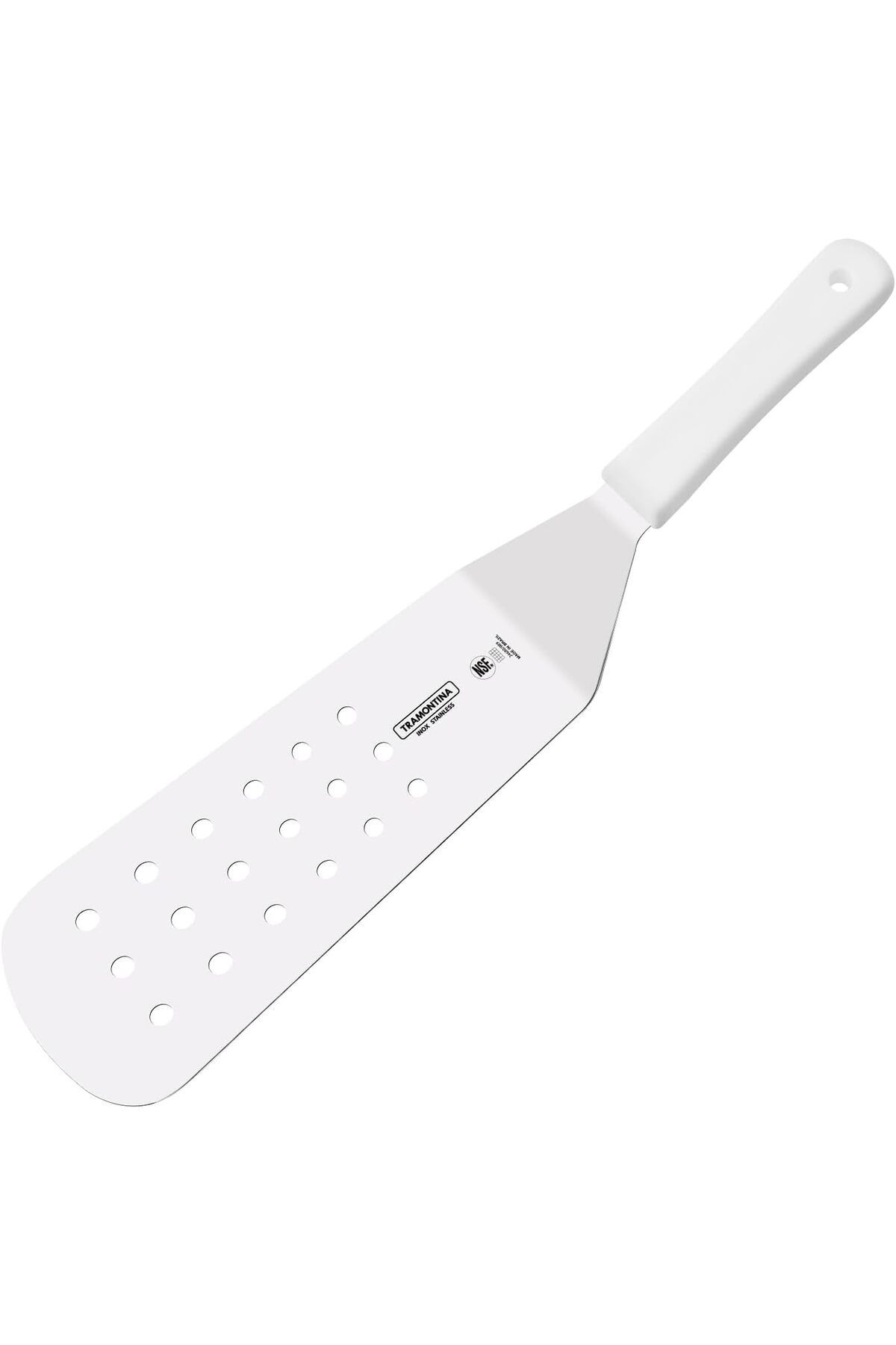 TRAMONTINA-Since 1911, Made In Brazil - Professional 9x3-inch Stainless Steel Frying Spatula With Holes 3