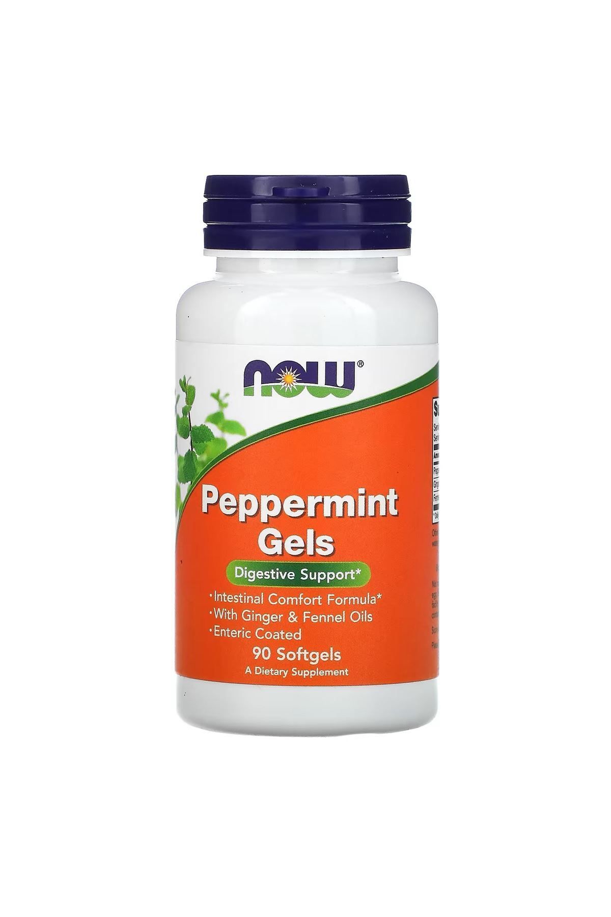 Now Foods Peppermint Gels, 60 Softgels