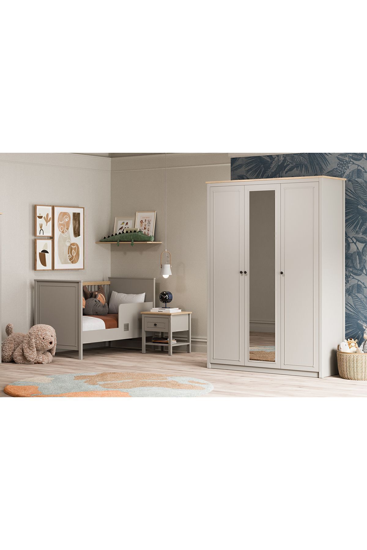 Almila Sento 3 Kapaklı Dolap fotoğrafı 2 (önizleme)