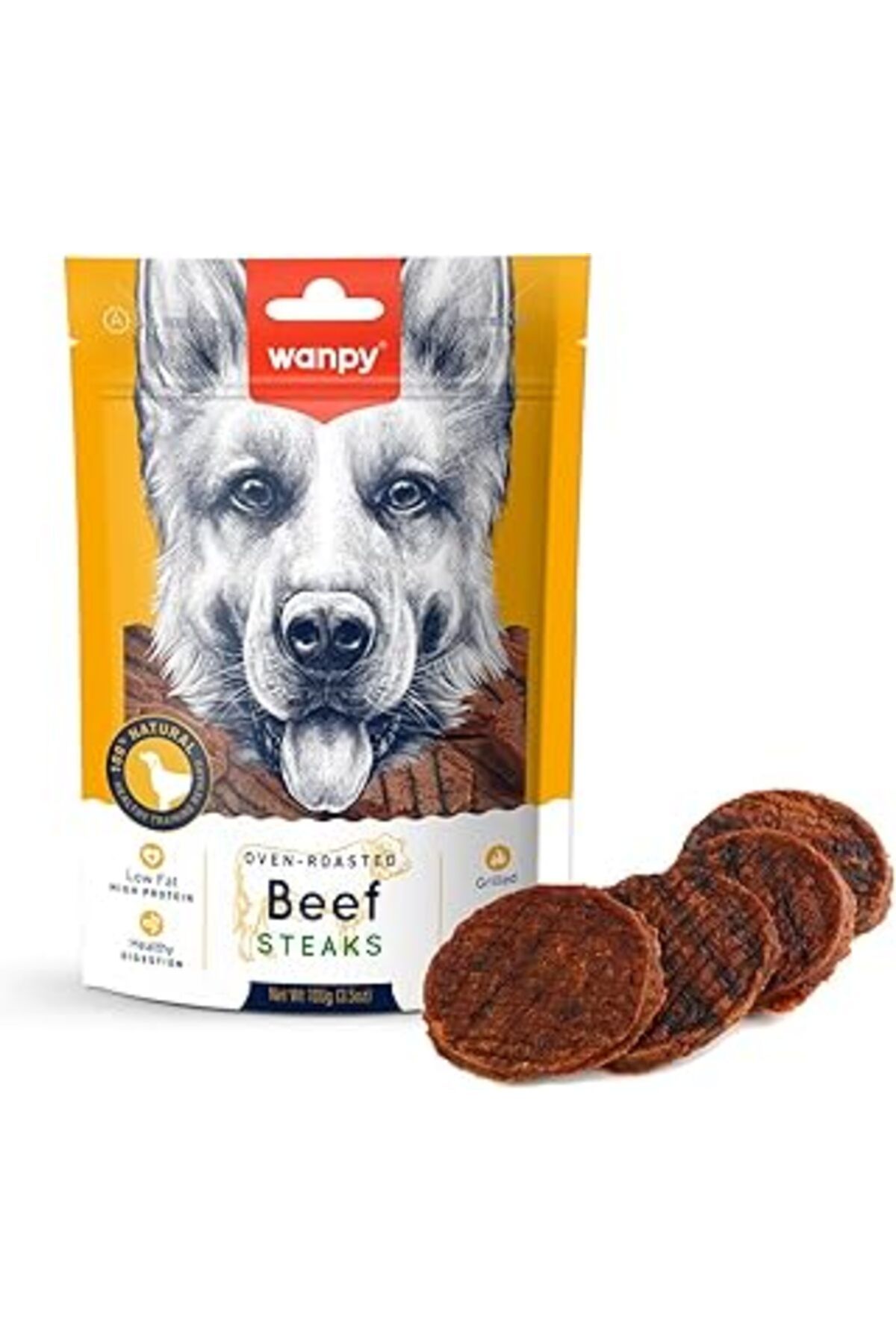 shop Wanpy Izgara Dana Biftek Köpek Ödülü, 100 Gram